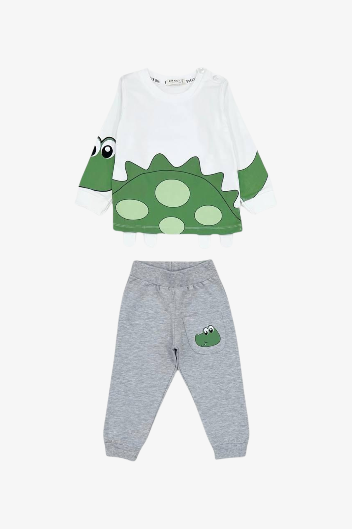 Breeze Kaplumbağa Figürlü Eşofman Takımı - Ekru