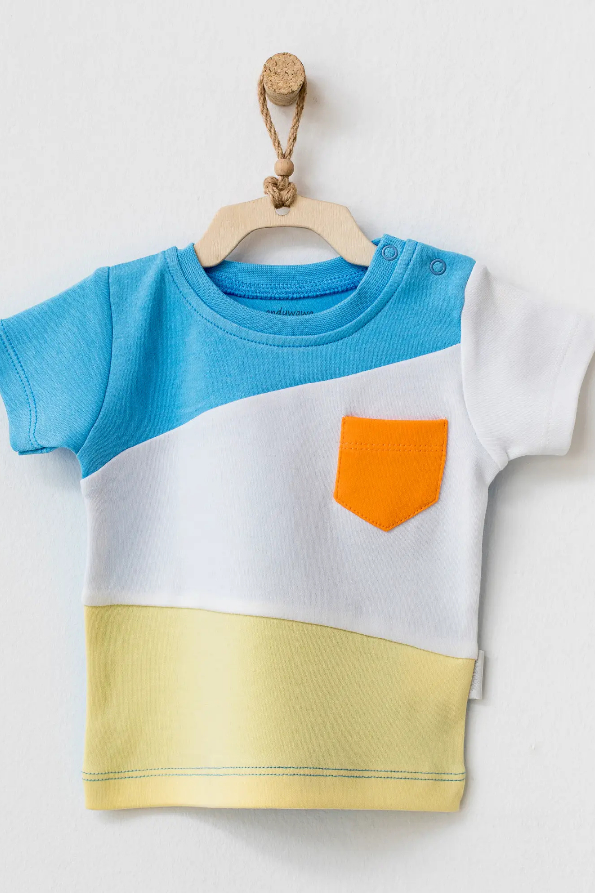 Cepli Bebe Tişört - Mavi