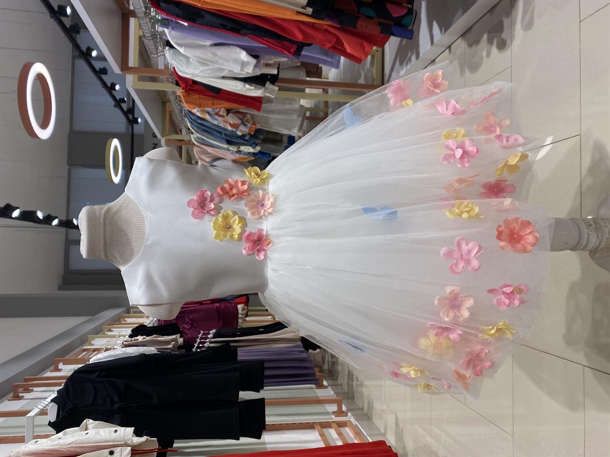 ÇİÇEKLİ KIZ ABİYE