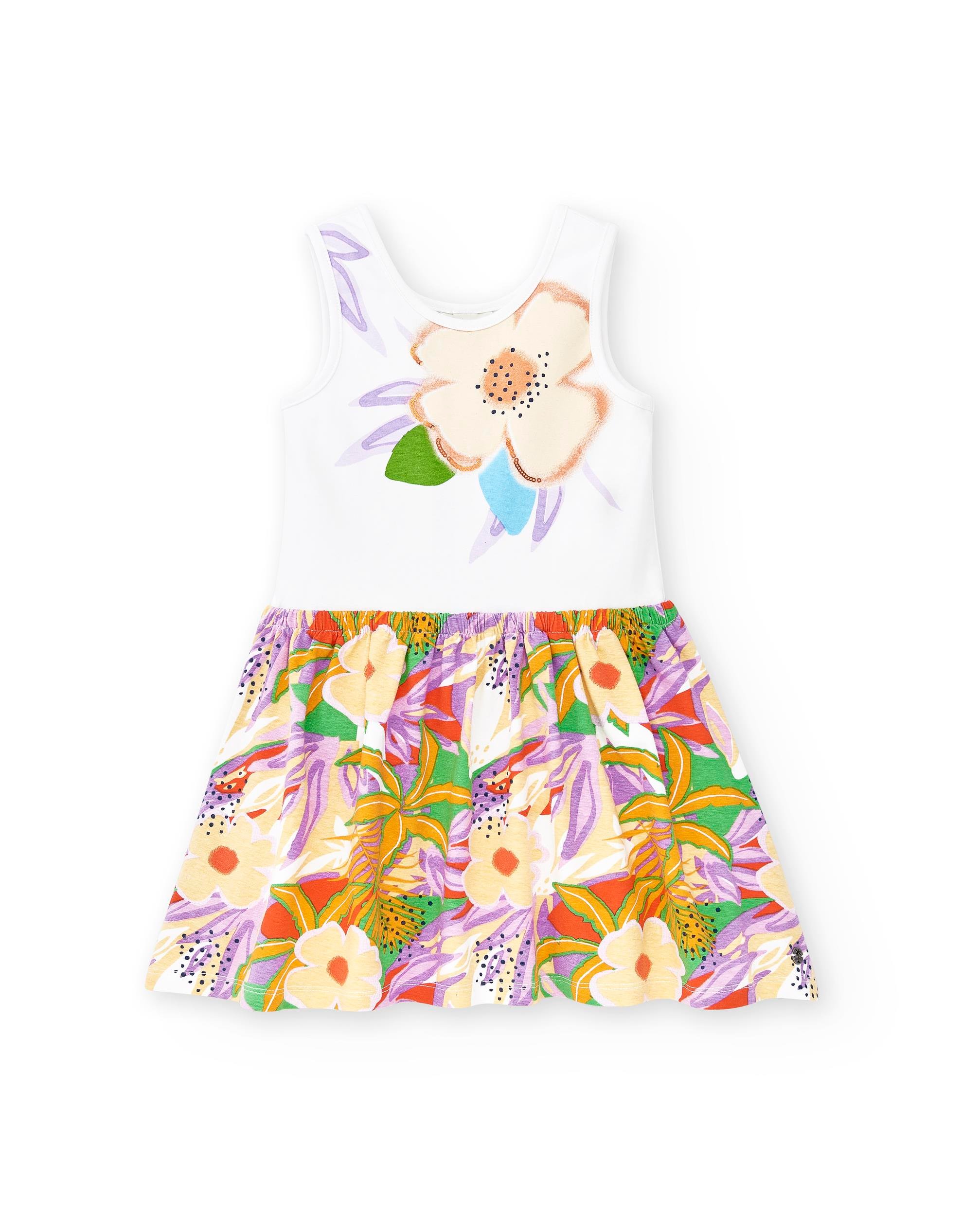 ÇİÇEKLİ KIZ ELBİSE