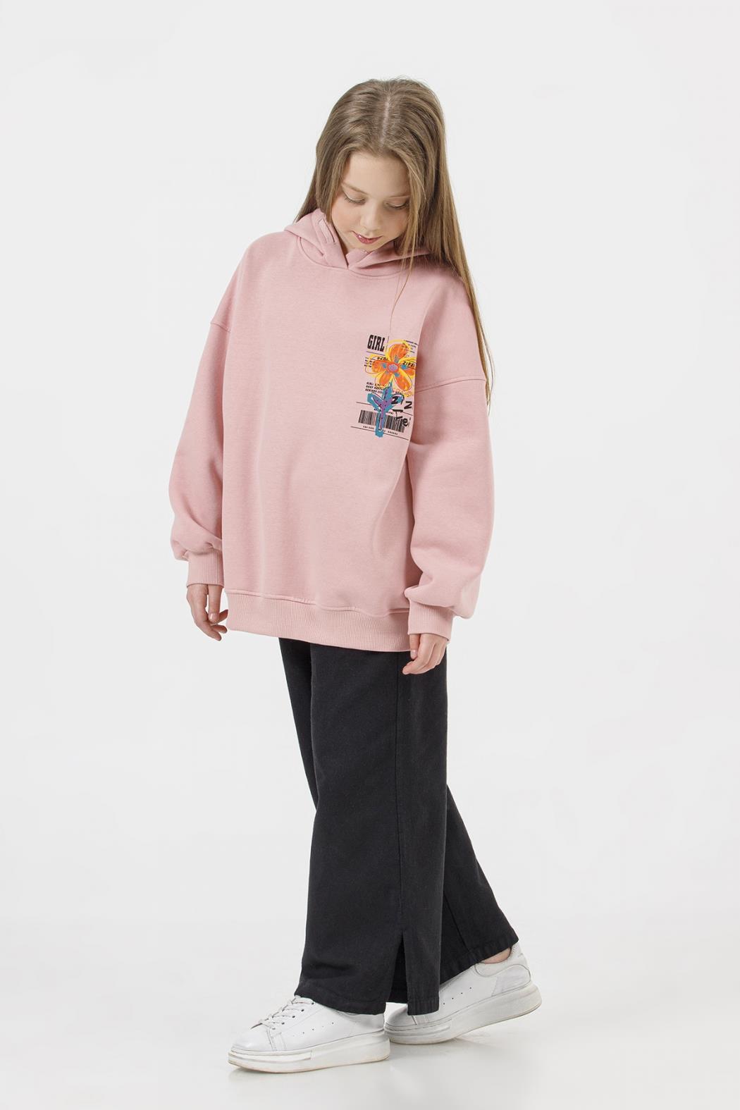 ÇİCEKLİ KIZ SWEAT