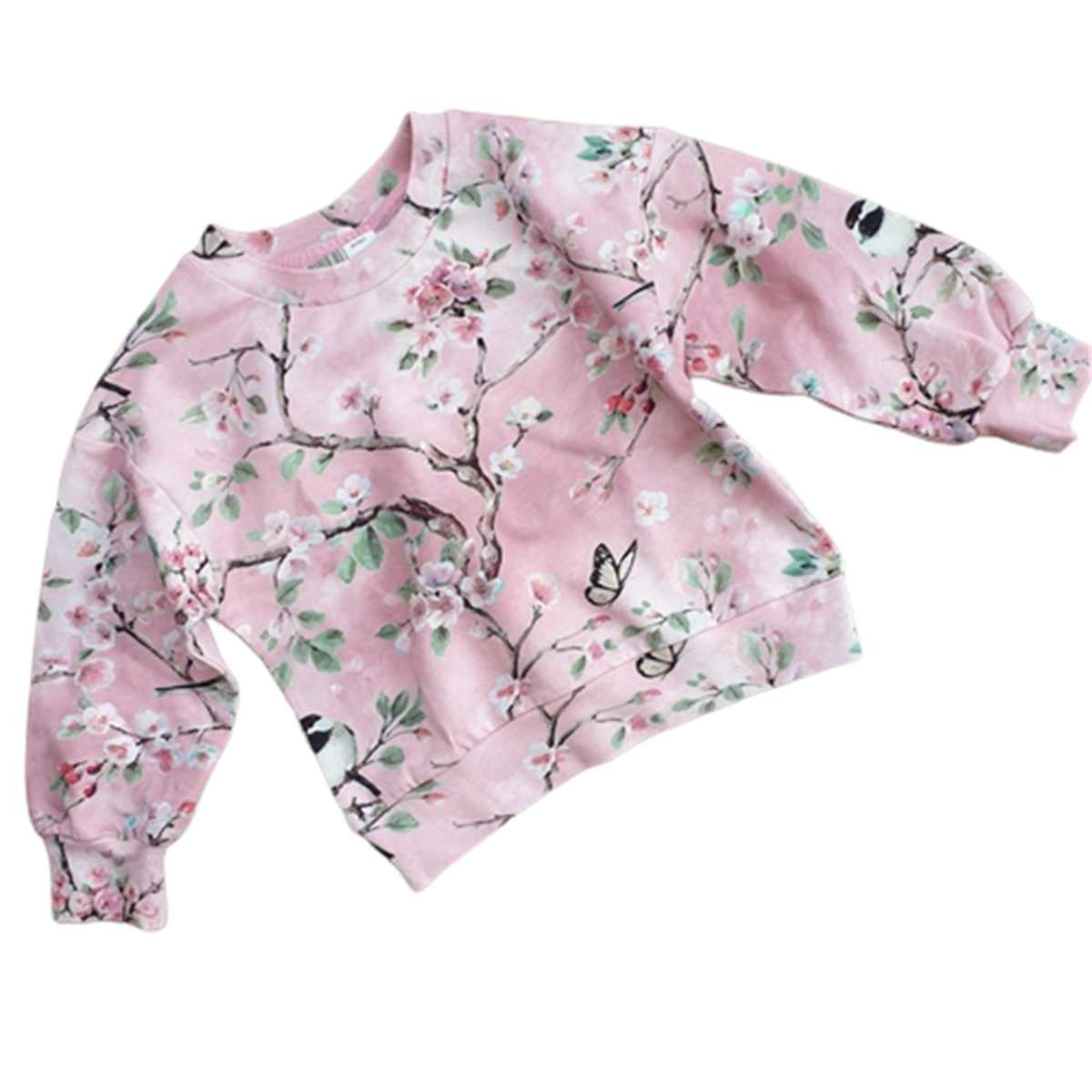 ÇİÇEKLİ KUŞLU SWEAT