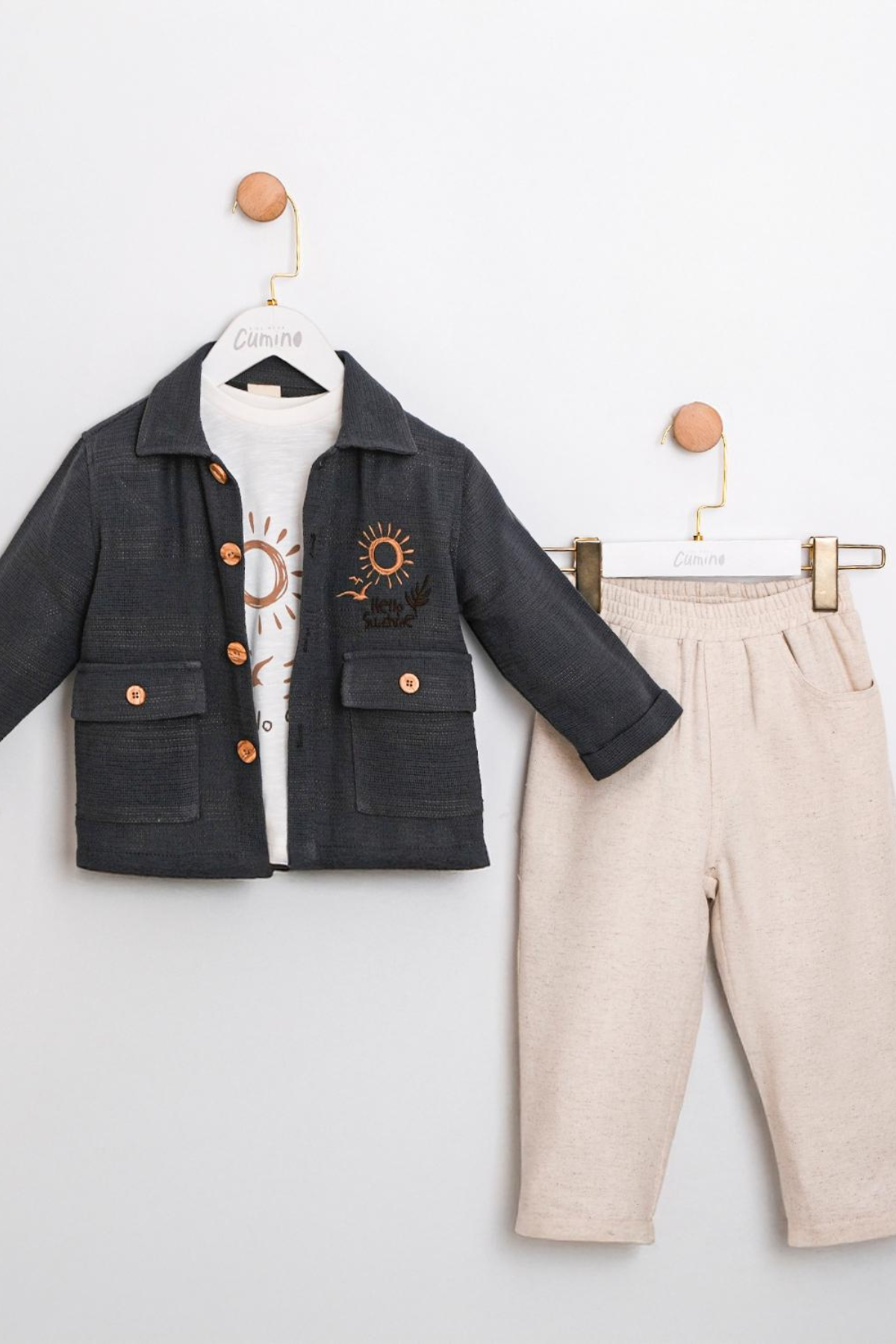 CUMİNO Nicolas 3'lü Erkek Takım - İndigo