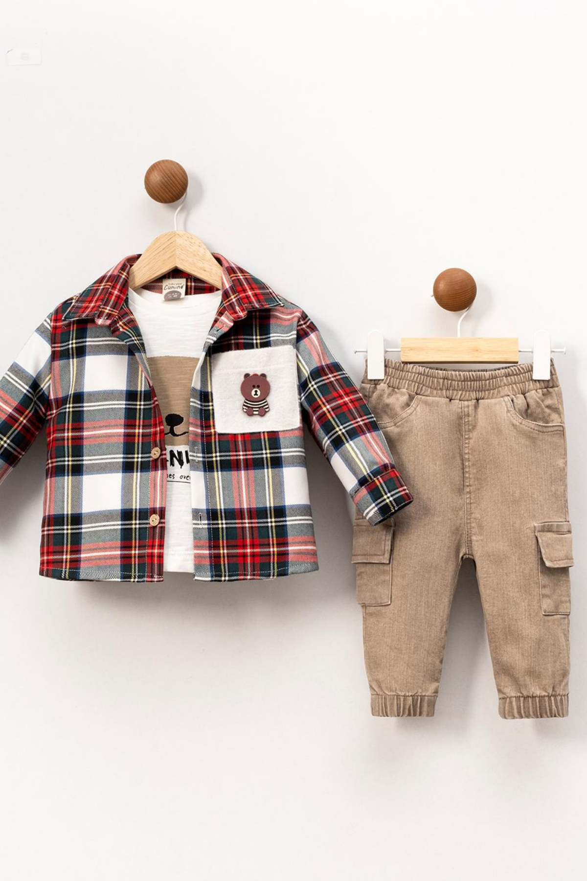 CUMİNO Wayne 3'lü Erkek Takım - Kırmızı