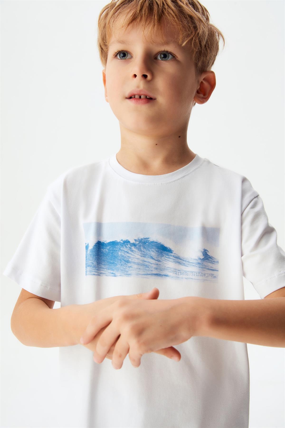 DENİZ BASKILI T-SHIRT