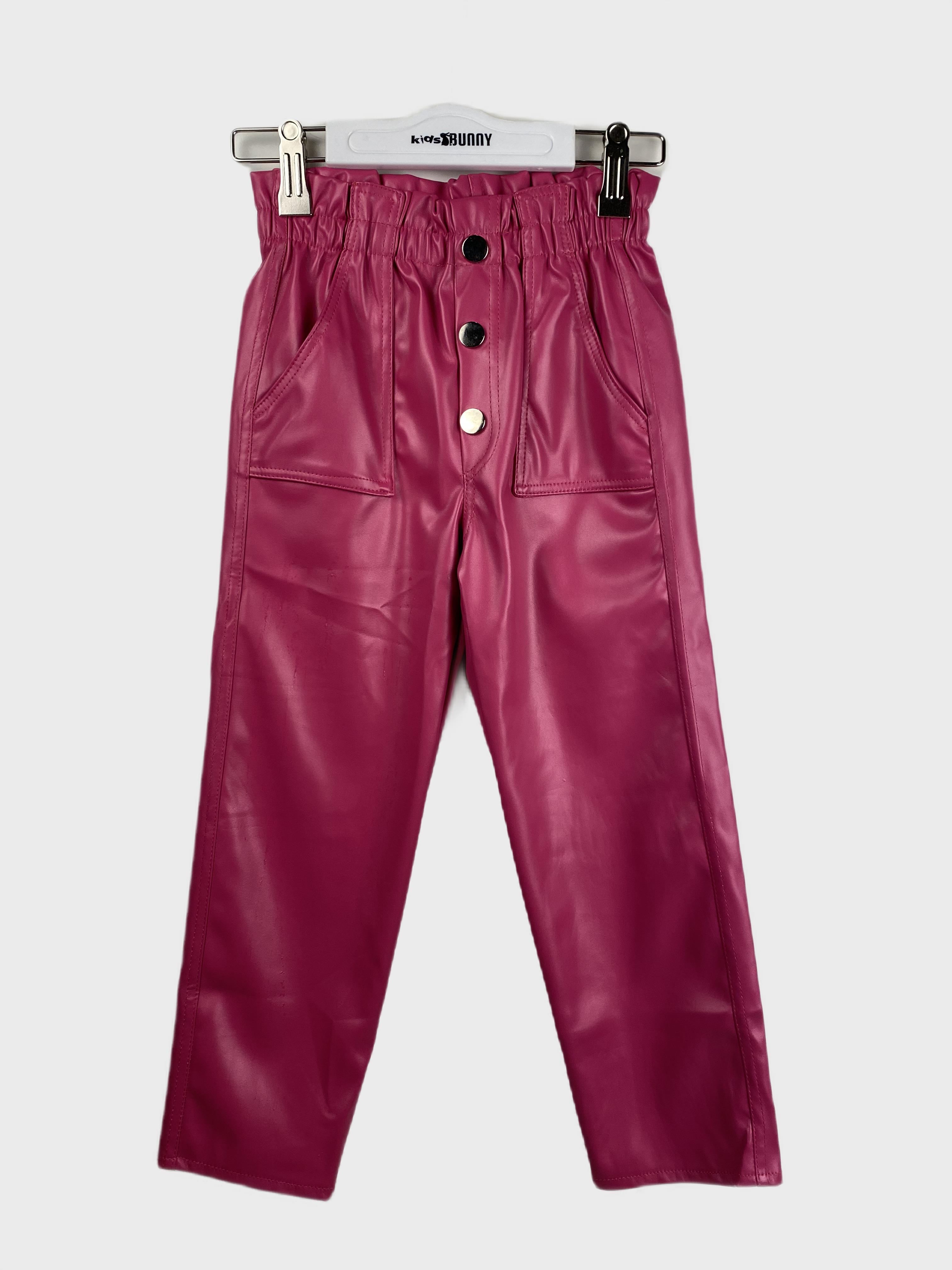 DERİ KIZ PANTALON