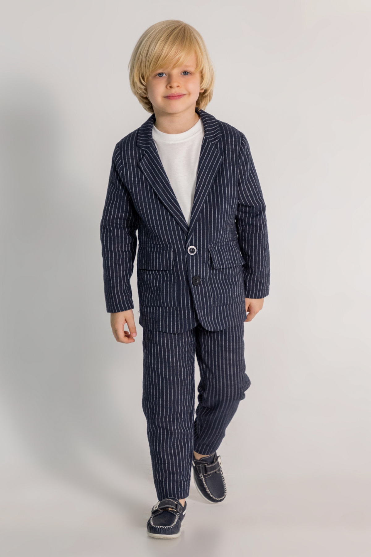 DMB Keten Erkek 3'lü Takım - Lacivert