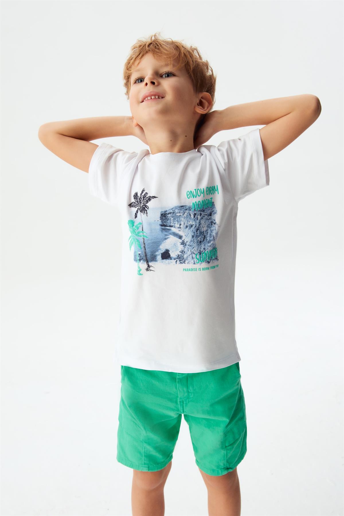 ENJOY EVERY YAZILI T-SHIRT