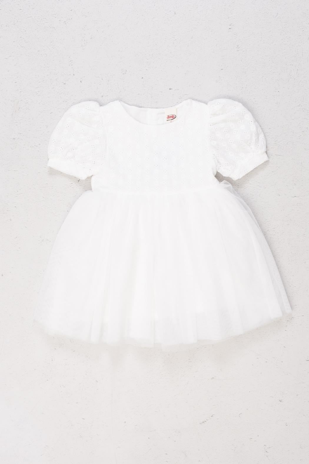 FİSTO ETEKLERİ TÜLLÜ ELBİSE