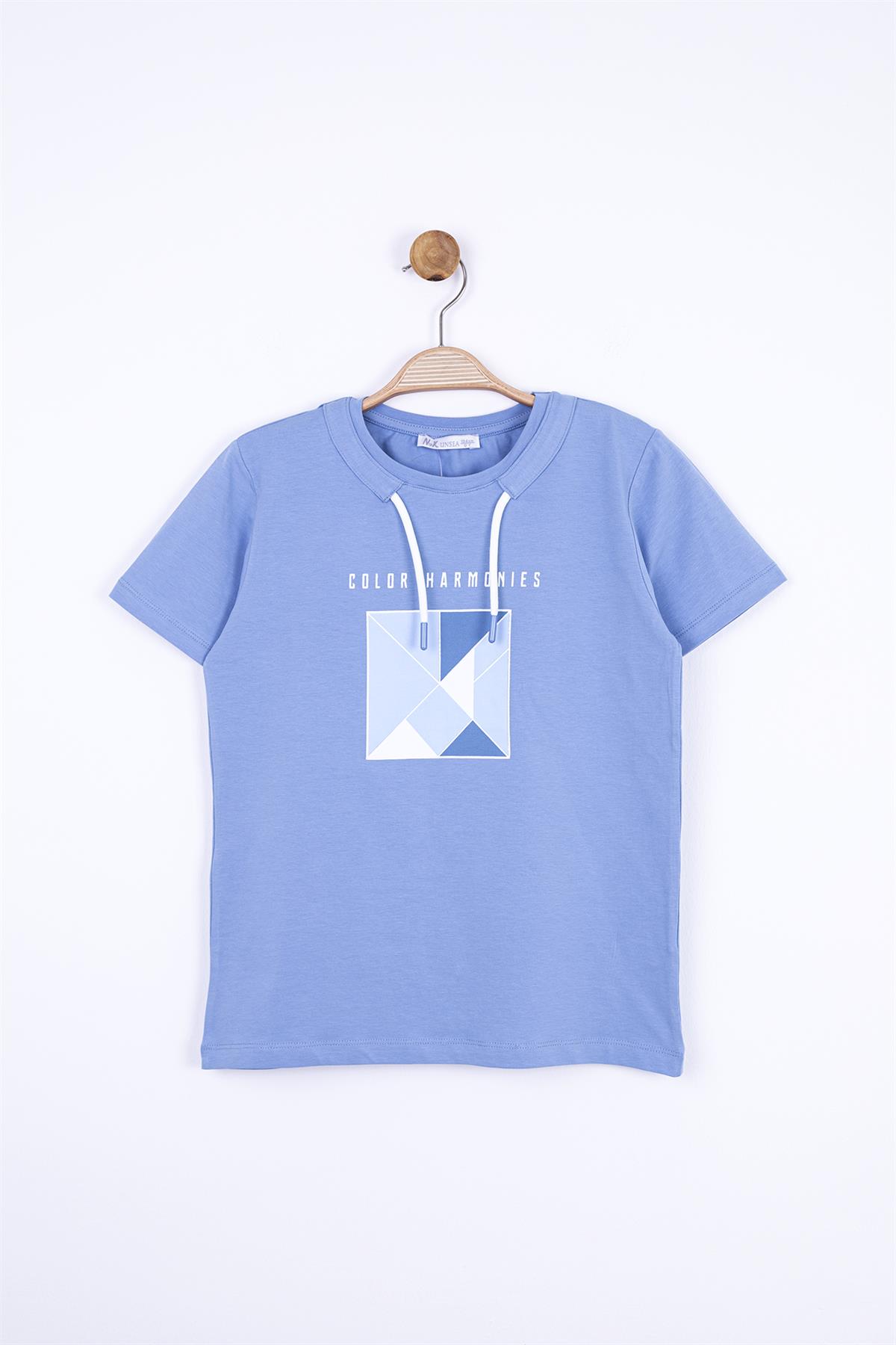 GEOMETRİK BASKILI T-SHIRT