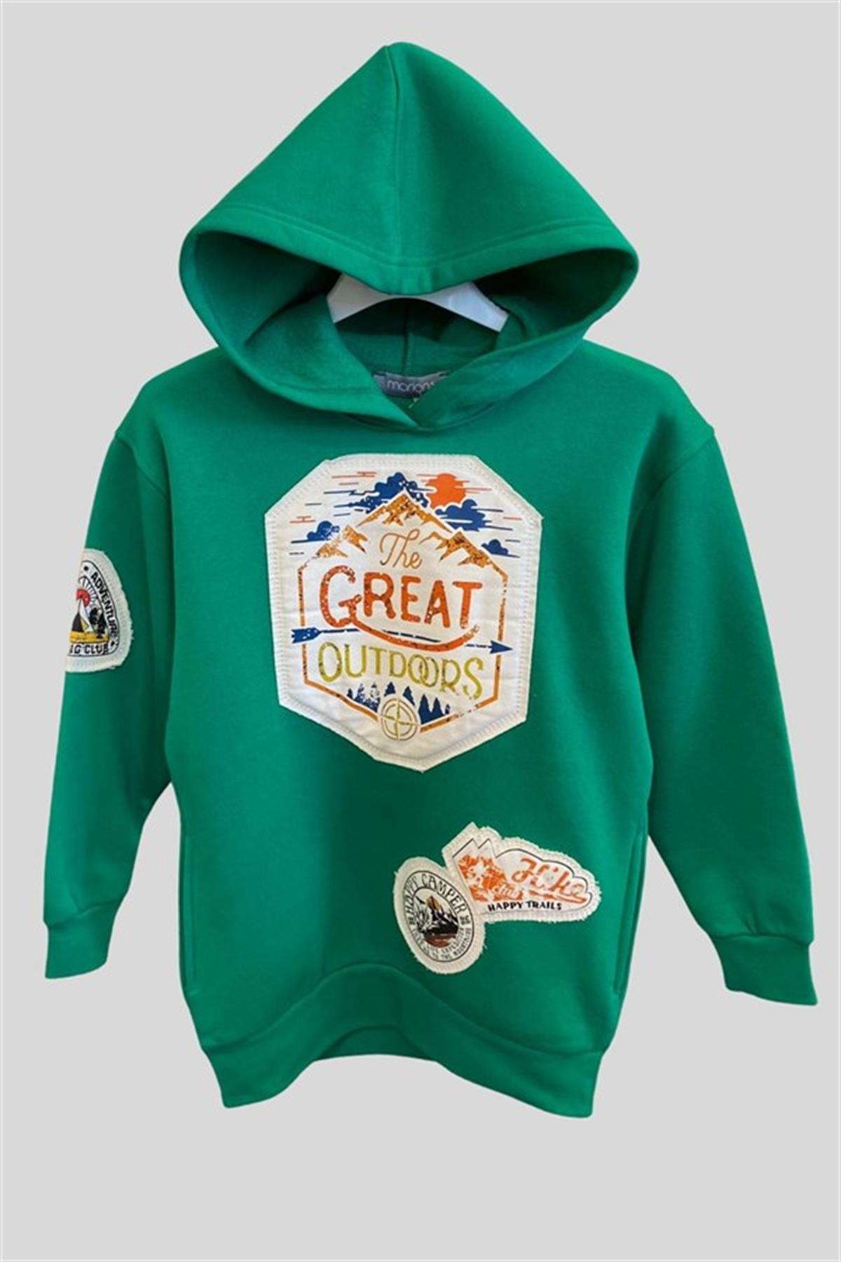 GREAT YAZILI KIZ TUNİK SWEAT