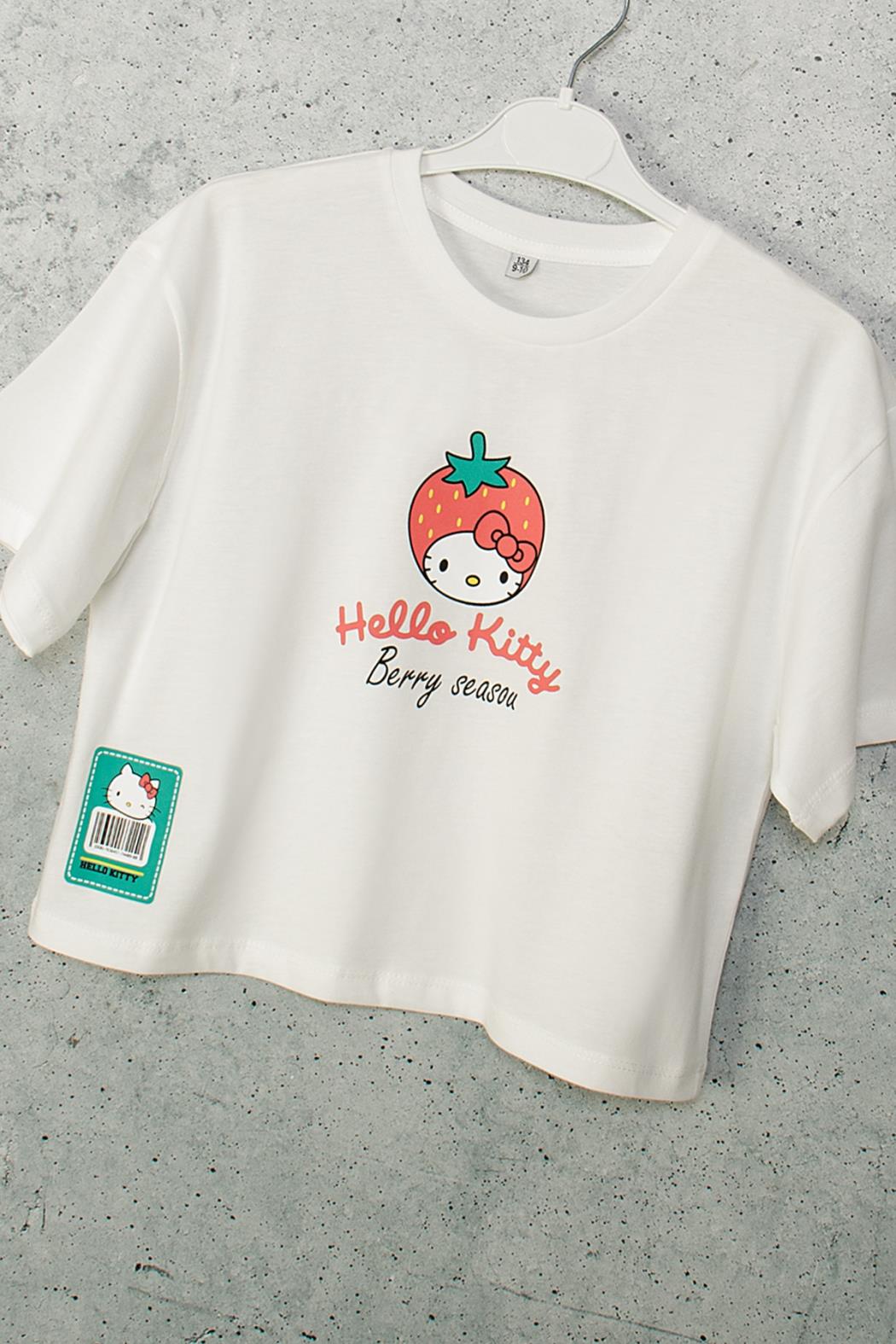 Hello Kitty Tişört - Ekru