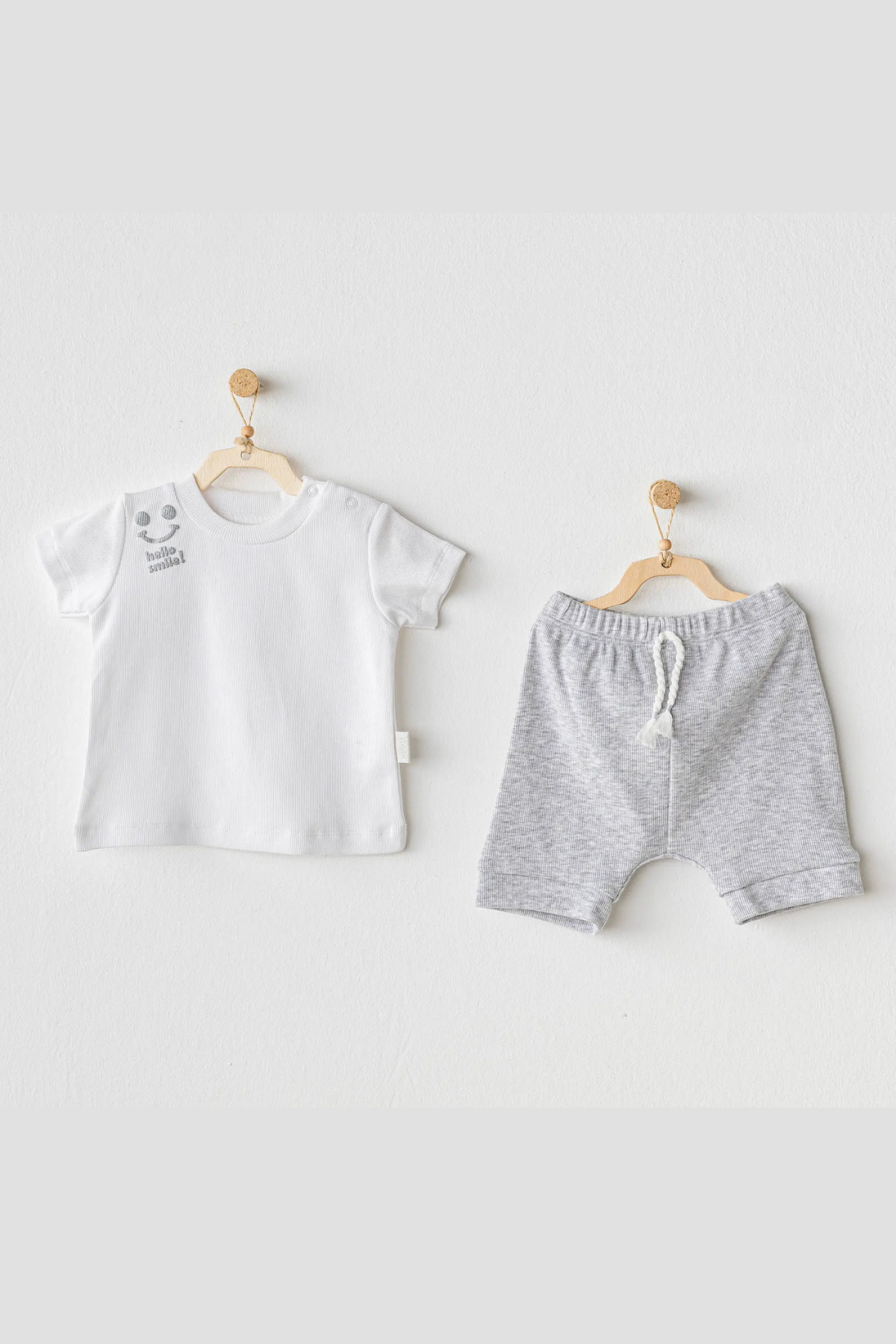 Hello Smile Bebe Takım - Beyaz