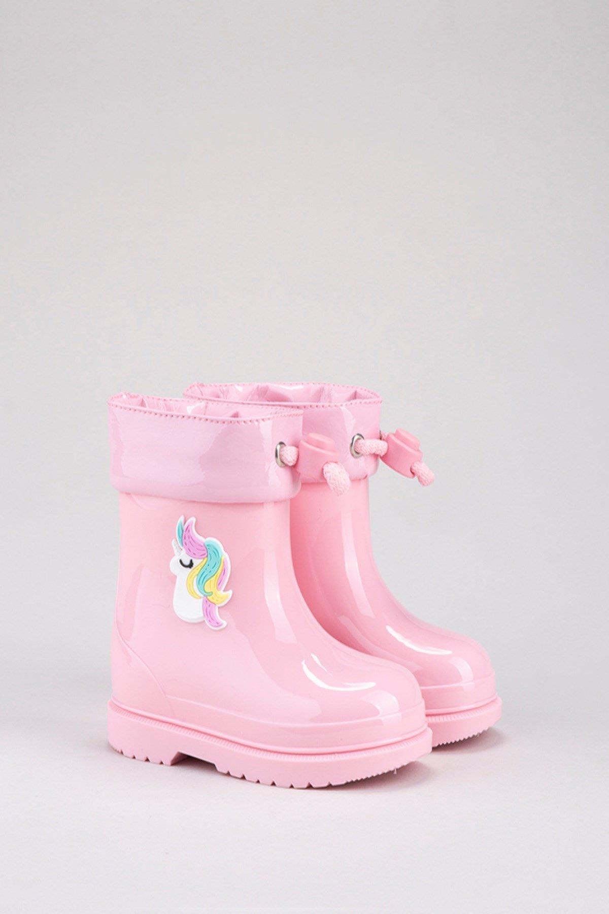 İgor Unicorn Baskılı Kız Bot - Pembe