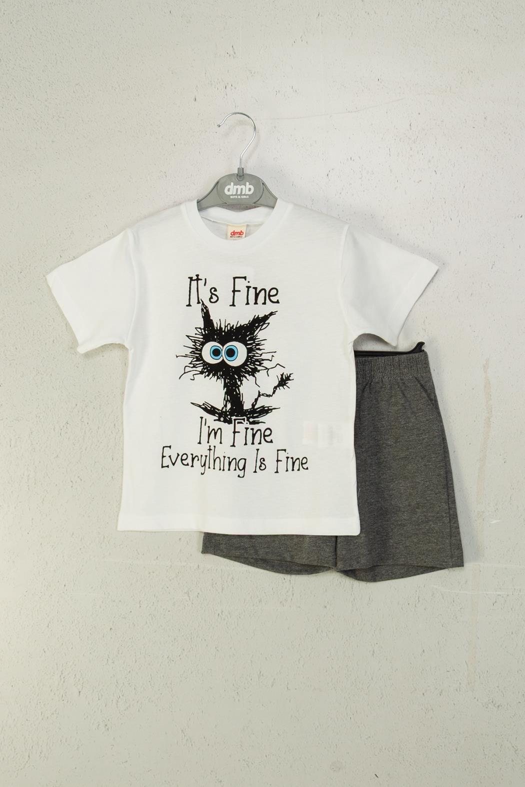 I'm Fine Erkek Takım - Beyaz