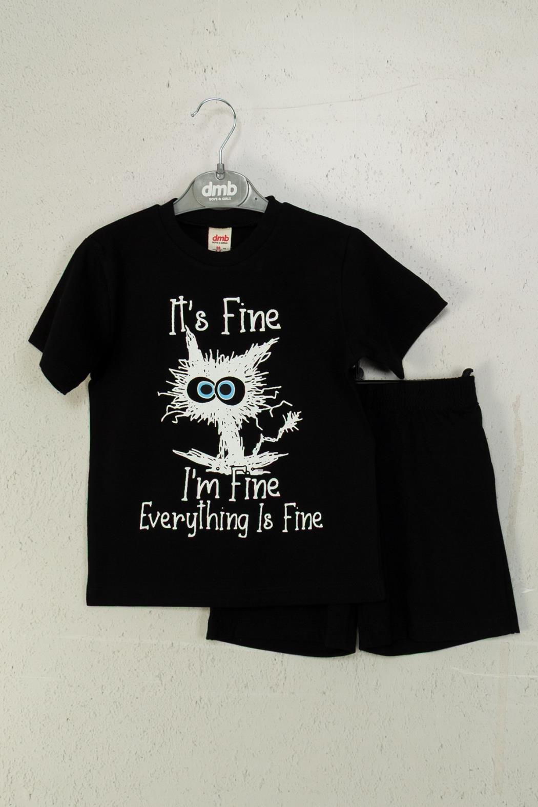 I'm Fine Erkek Takım - Siyah