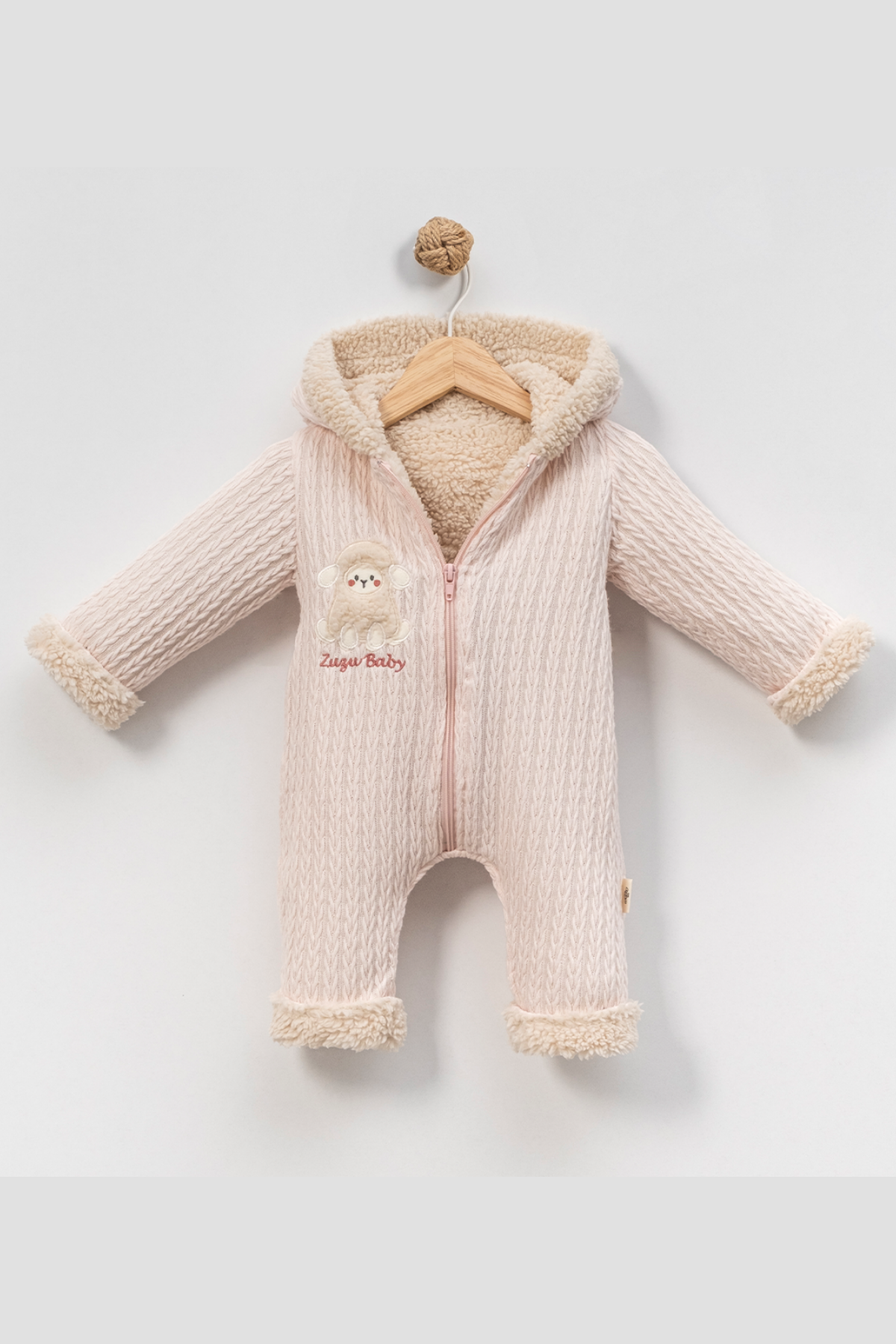 Jakarlı Kız Bebe Tulum - Pembe