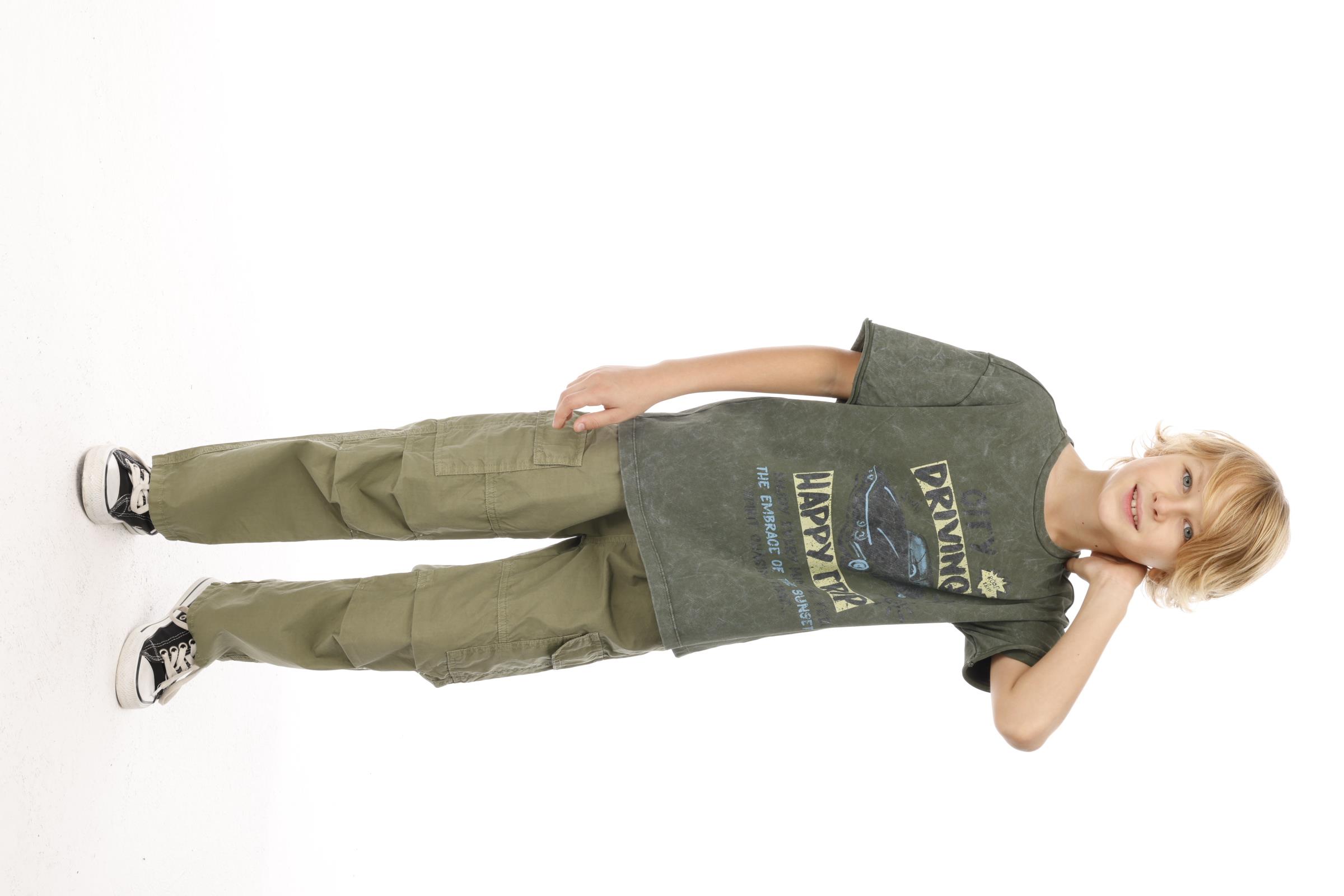 JENA Driving Arabalı Erkek Tişört - Yeşil