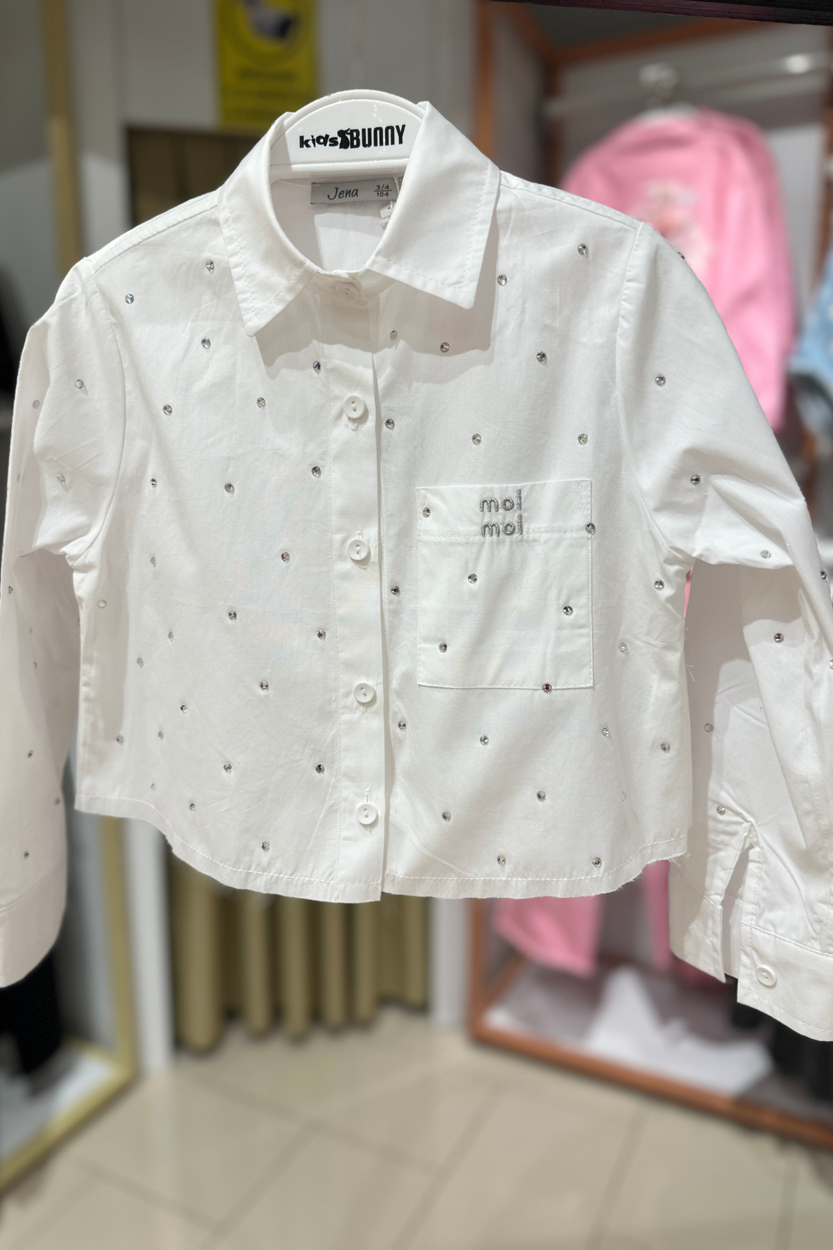 JENA Moi Noi Kız Gömlek - Beyaz