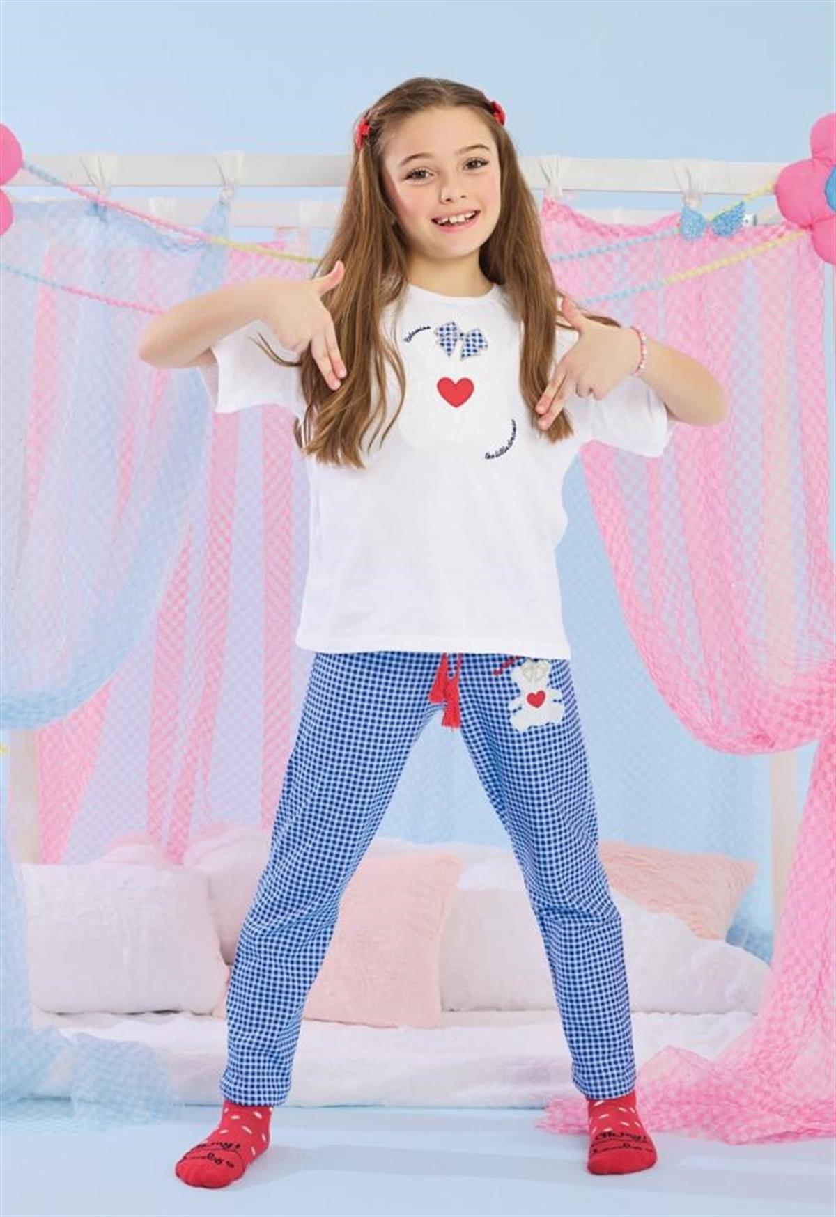 KALP DETAYLI PİJAMA TAKIMI