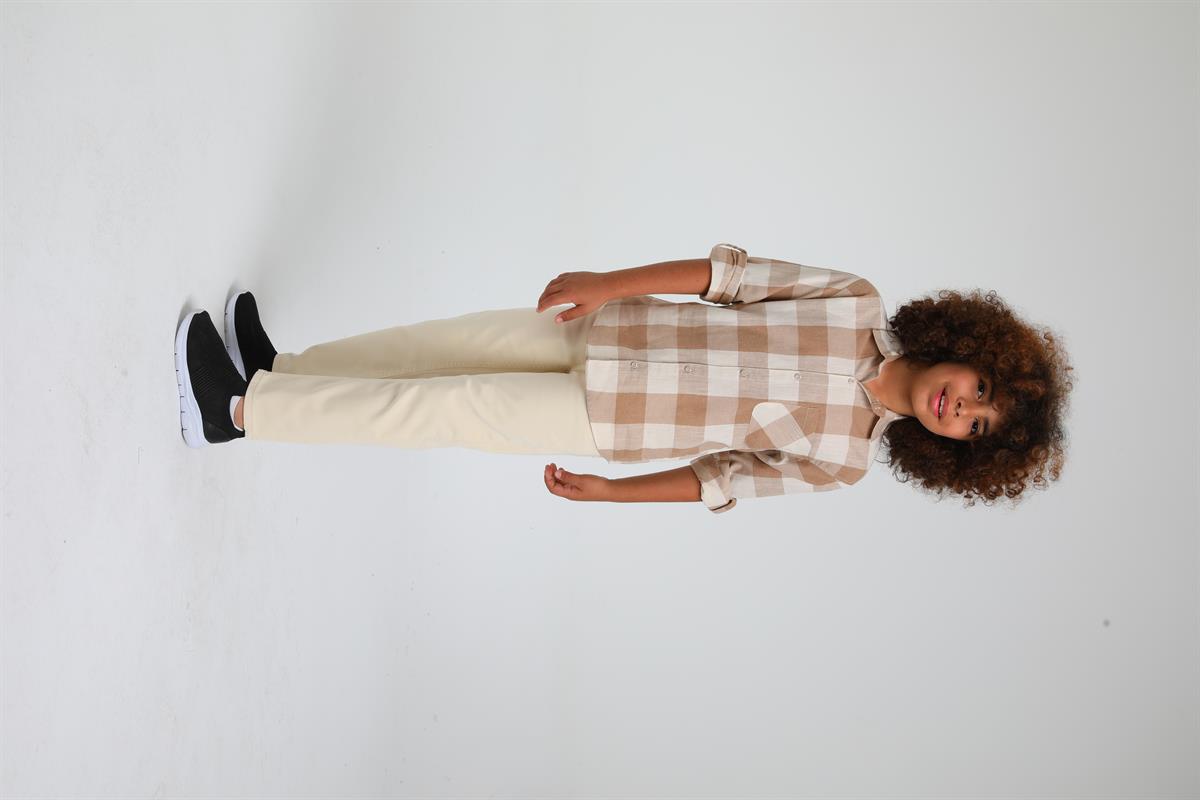 KARE DETAYLI GÖMLEK