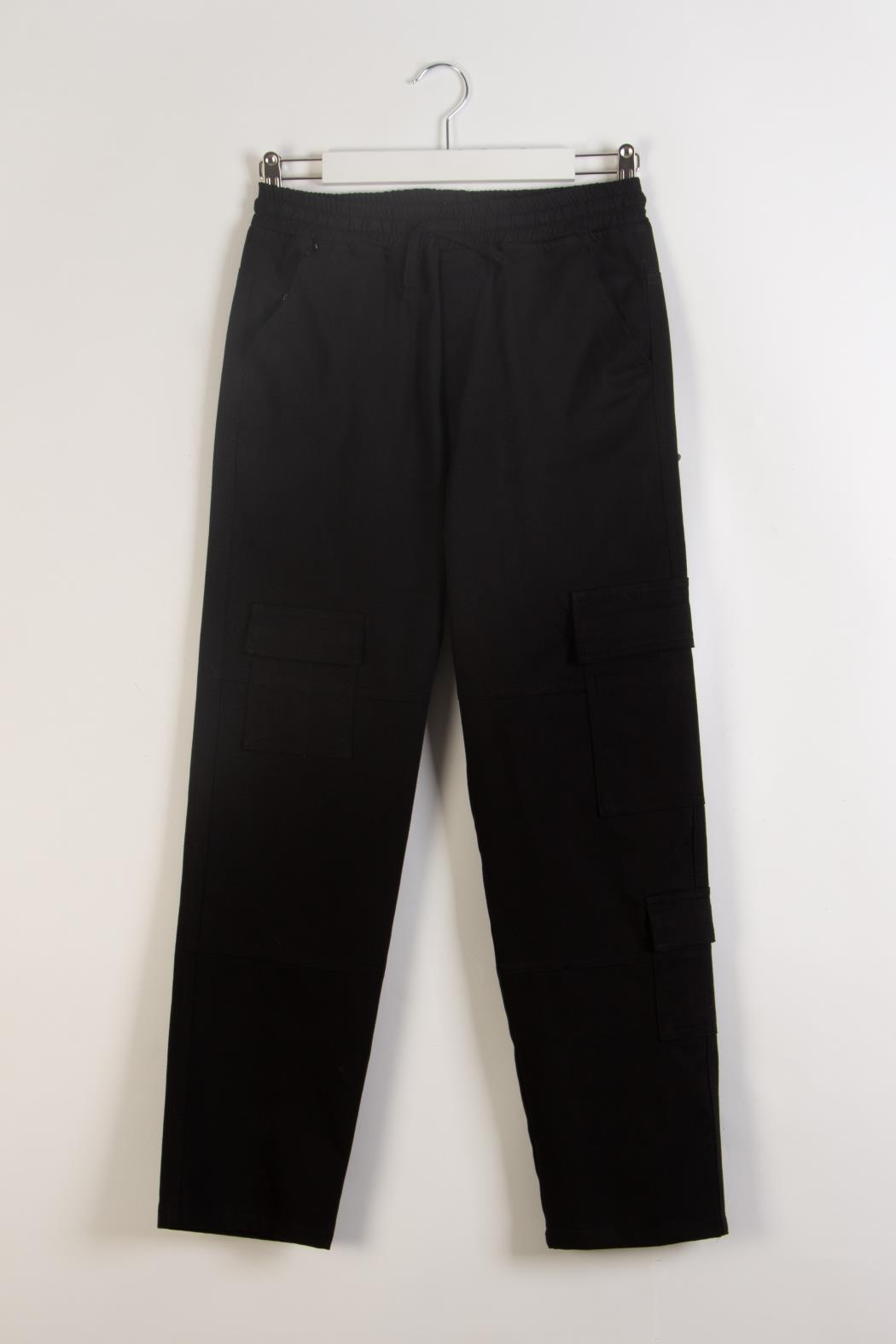 Kargo Cep Erkek Pantolon - Siyah