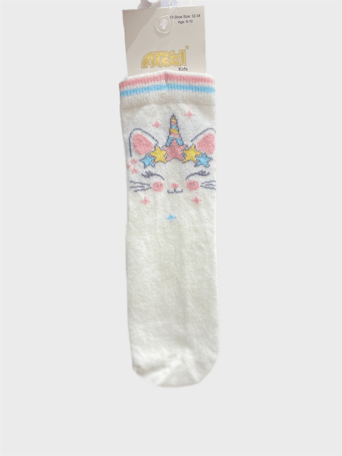 KEDİ BASKILI SOKET ÇORAP