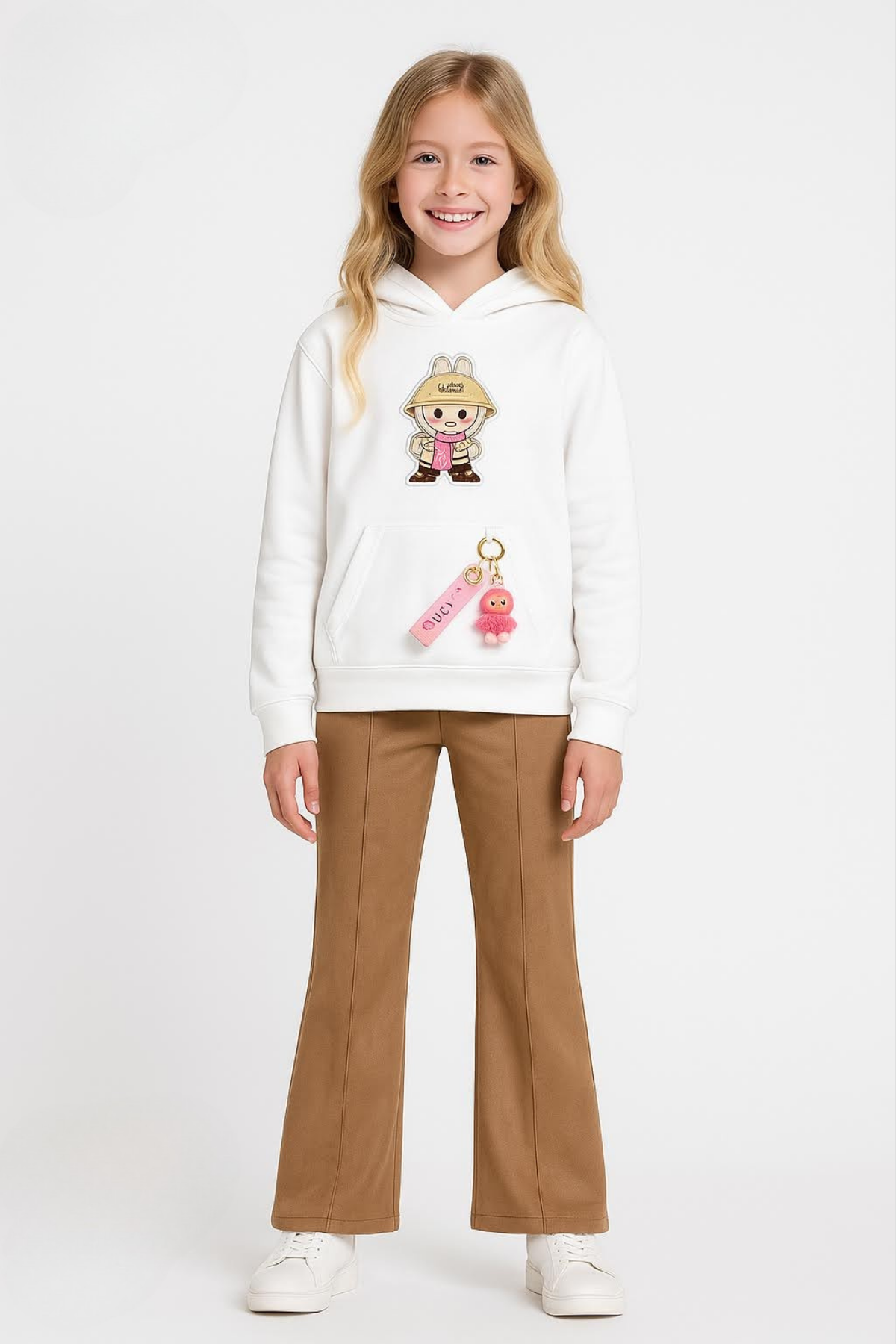 Labubu Anahtarlıklı Swaet - Ekru