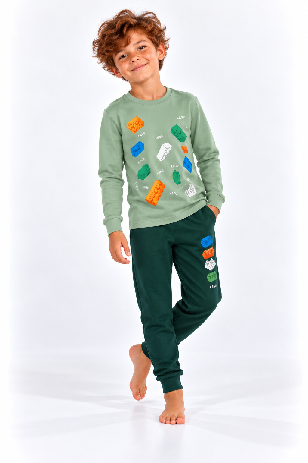 Legolu Erkek Pijama Takımı - Yeşil Mint