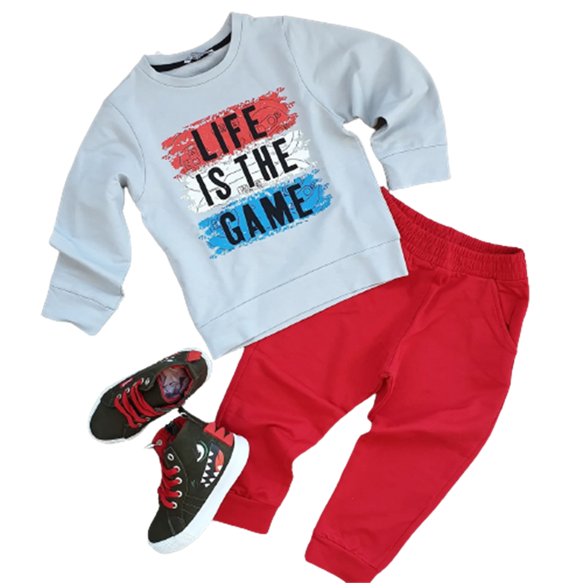 LIFE ISYAZILI ERKEK SWEAT