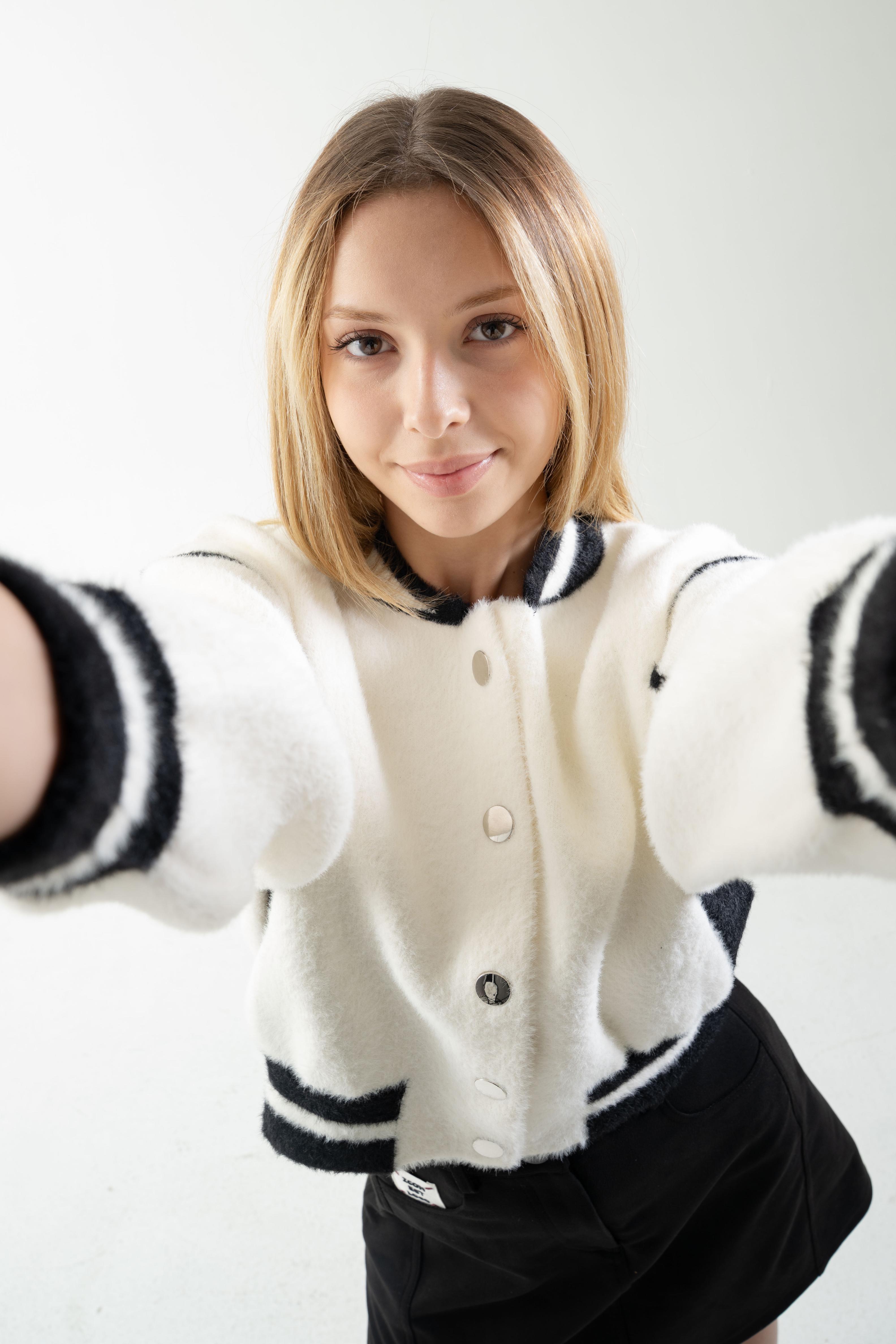 LOCO LOCO College Kız Ceket - Ekru