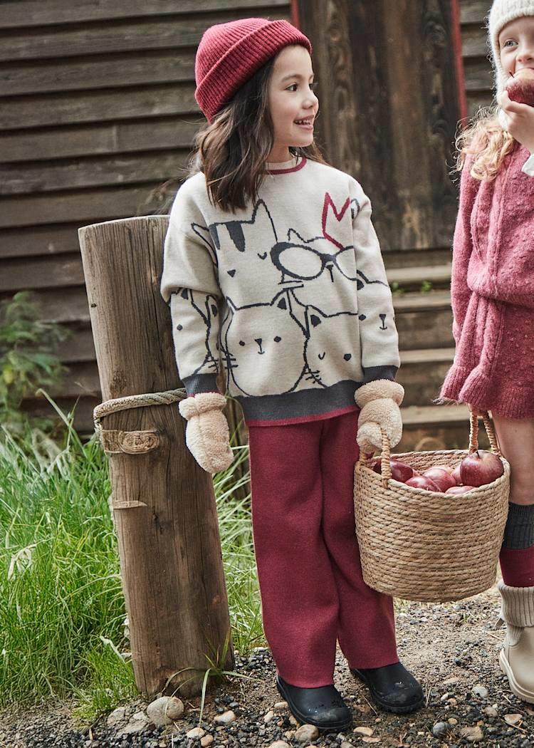 MAYORAL Cereza Triko Takım - Bordo