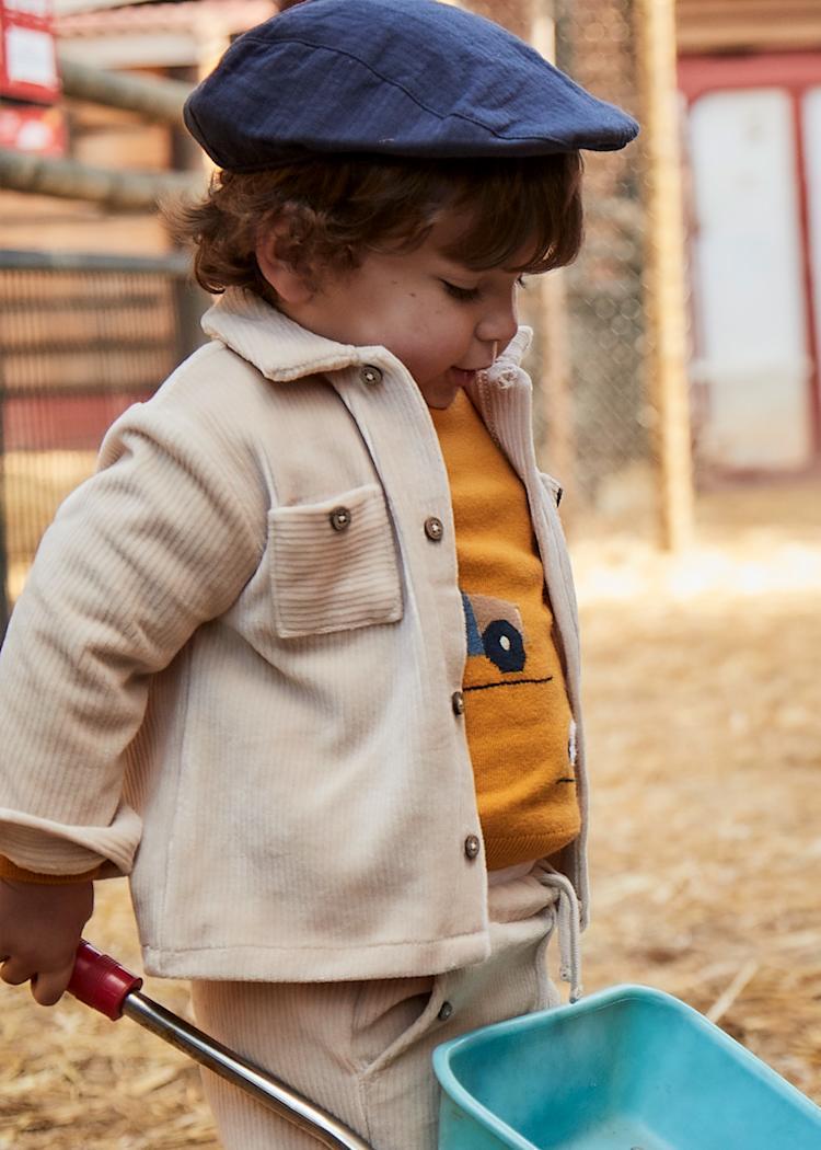 MAYORAL Fitilli Erkek Uzun Kol Gömlek - Krem