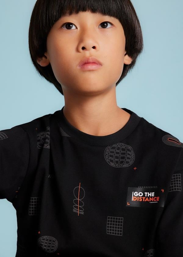 MAYORAL Go The Erkek Tişört - Siyah