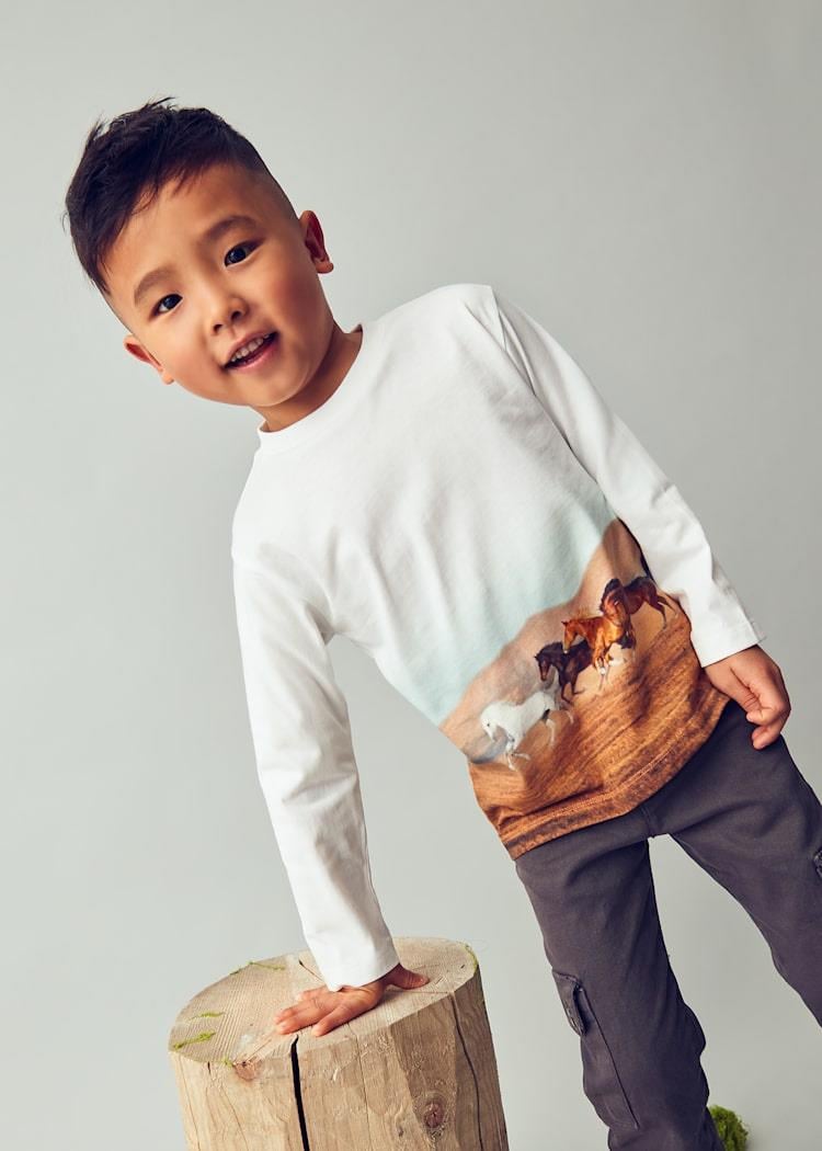 MAYORAL Koşan Atlar Badi - Ekru