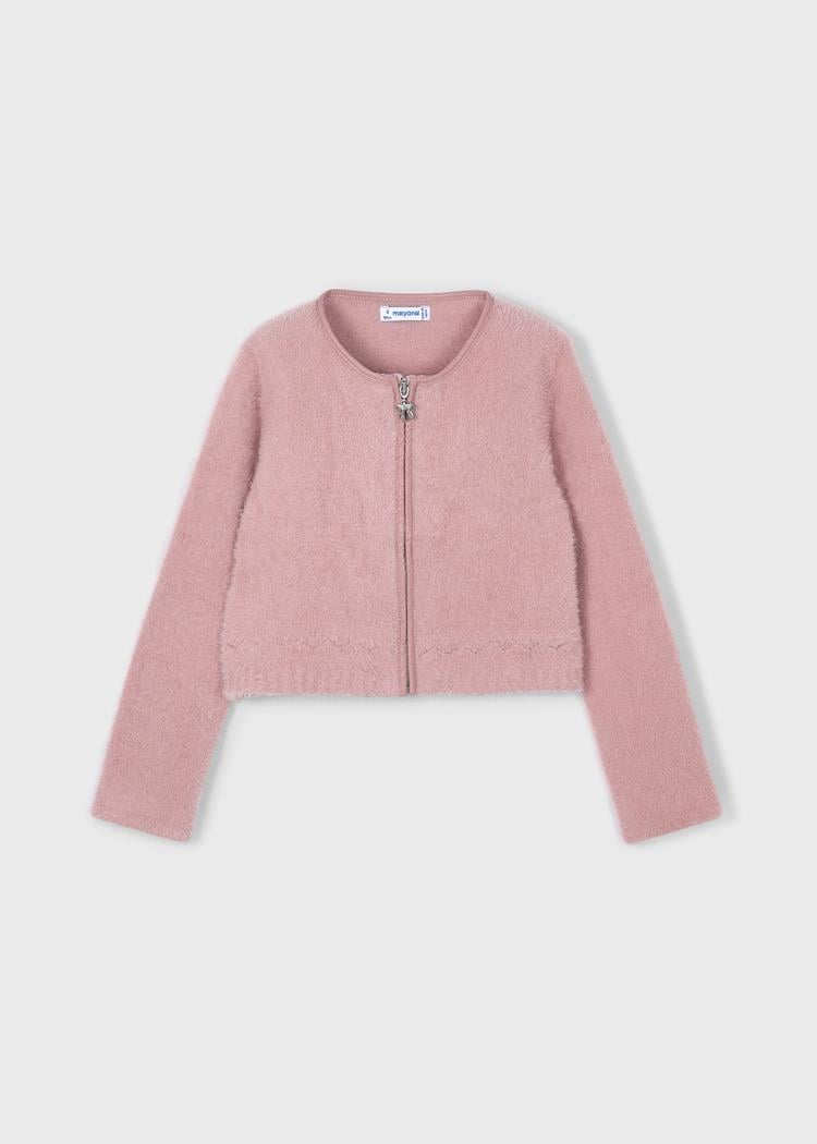 MAYORAL Kürklü Kız Hırka - Pudra