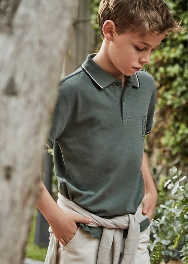 MAYORAL Polo Yaka Tişört - Yeşil Haki