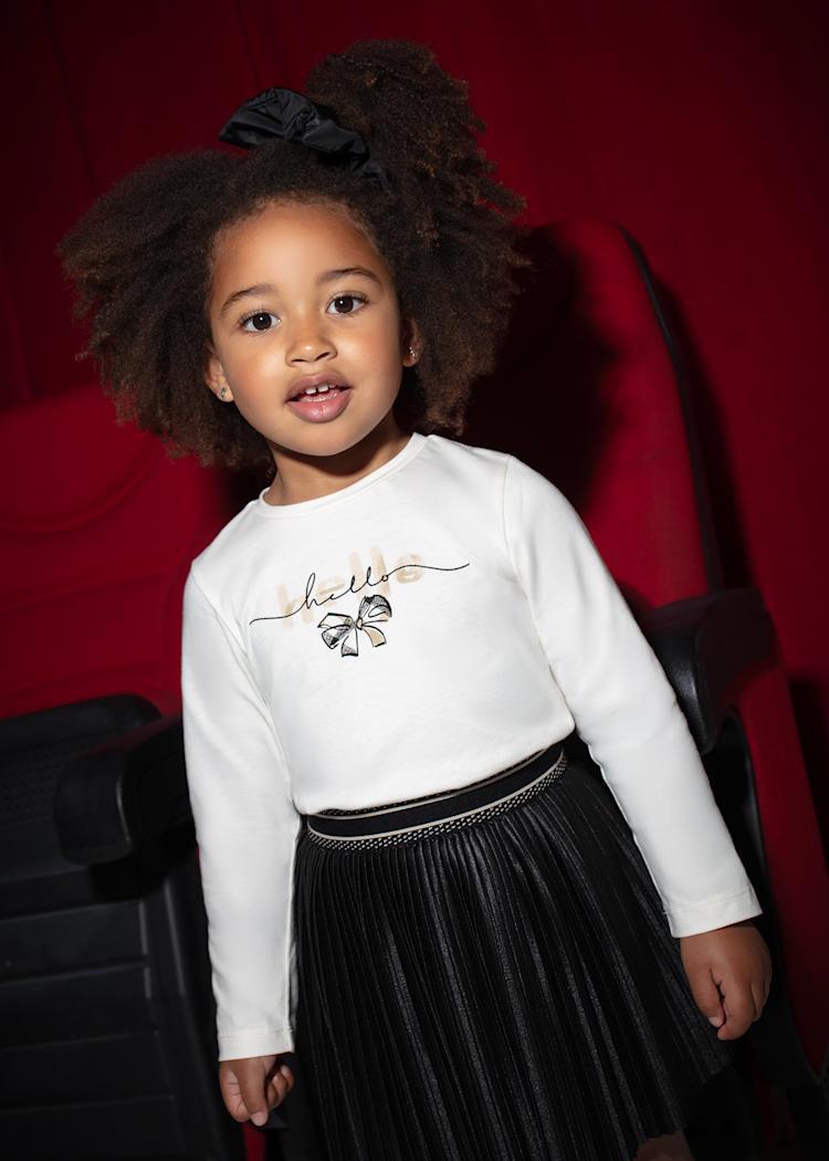 MAYORAL Tokalı Kız Badi - Ekru