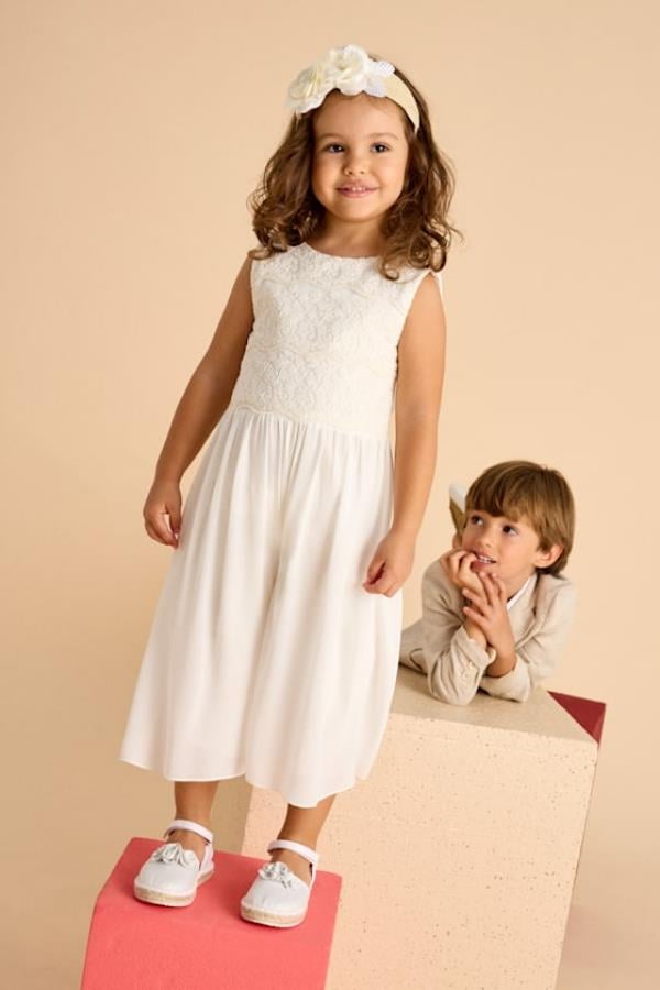 MAYORAL Üstü Dantelli Tulum - Ekru