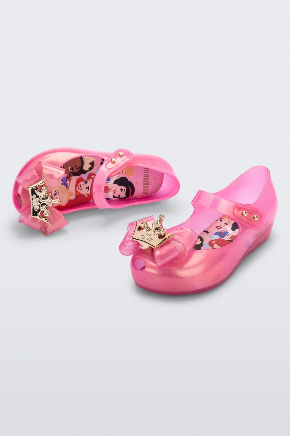 MINI MELISSA Prenses Taçlı Balerin Ayakkabı - Pembe