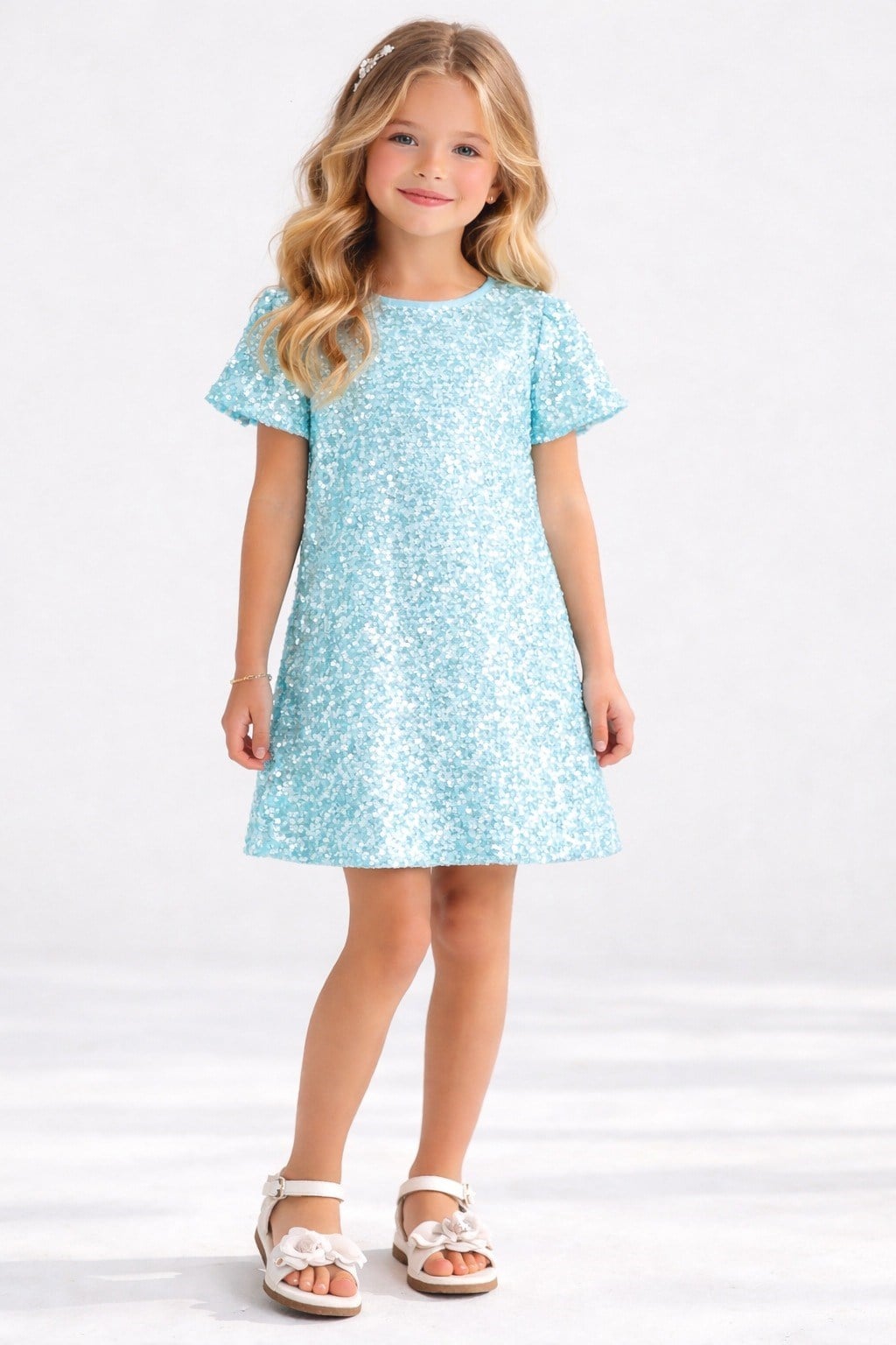Moana Kız Elbise - Mavi