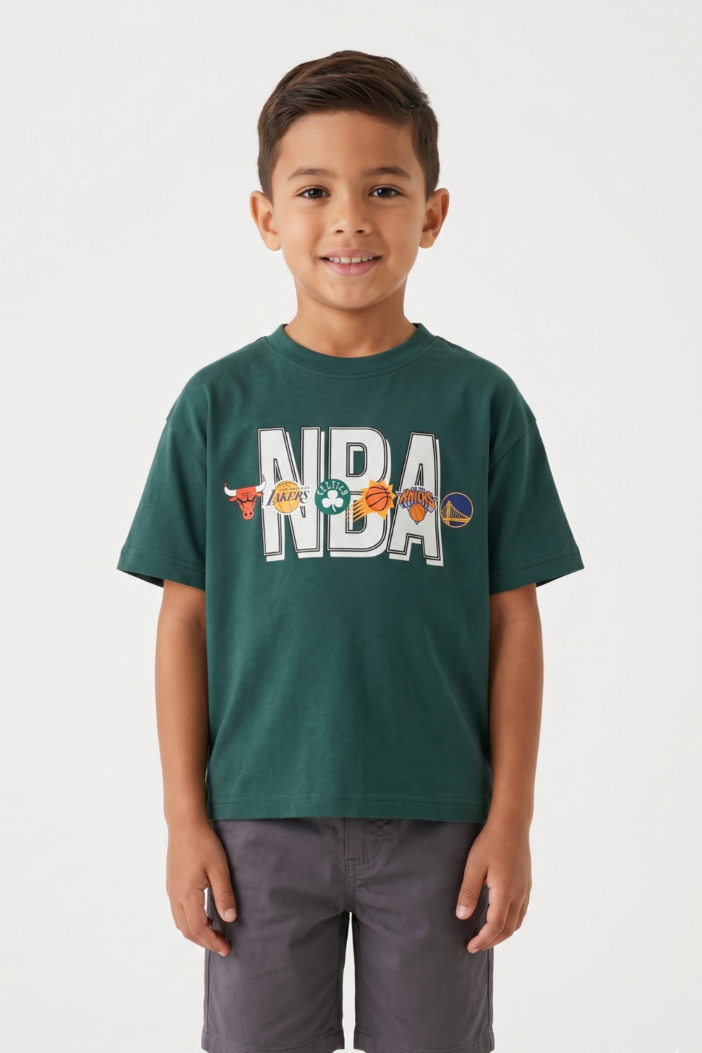 NBA Yazılı Erkek Tişört - Yeşil