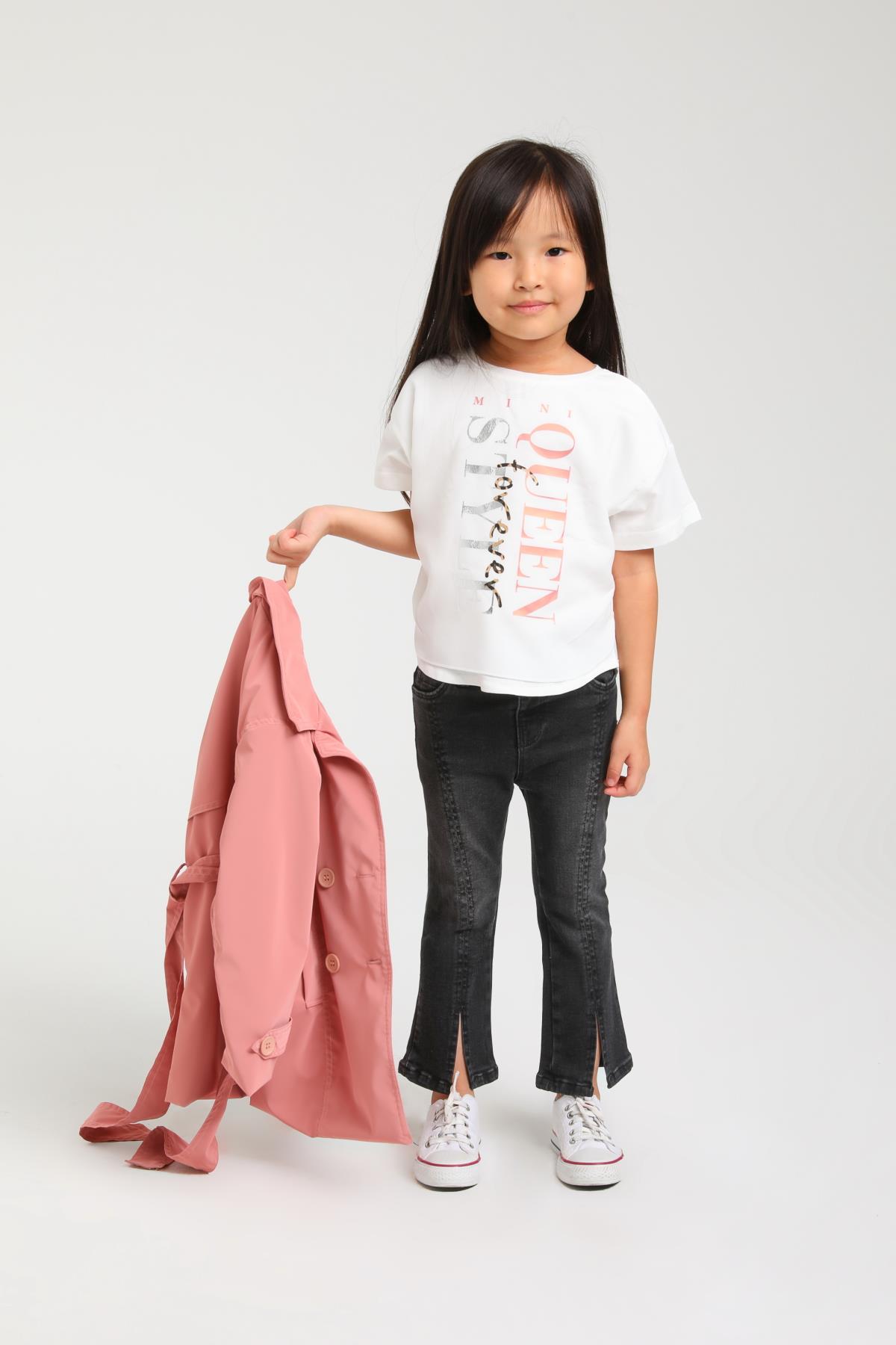 ÖNÜ DİKİŞLİ YIRTMAÇLI PANTALON