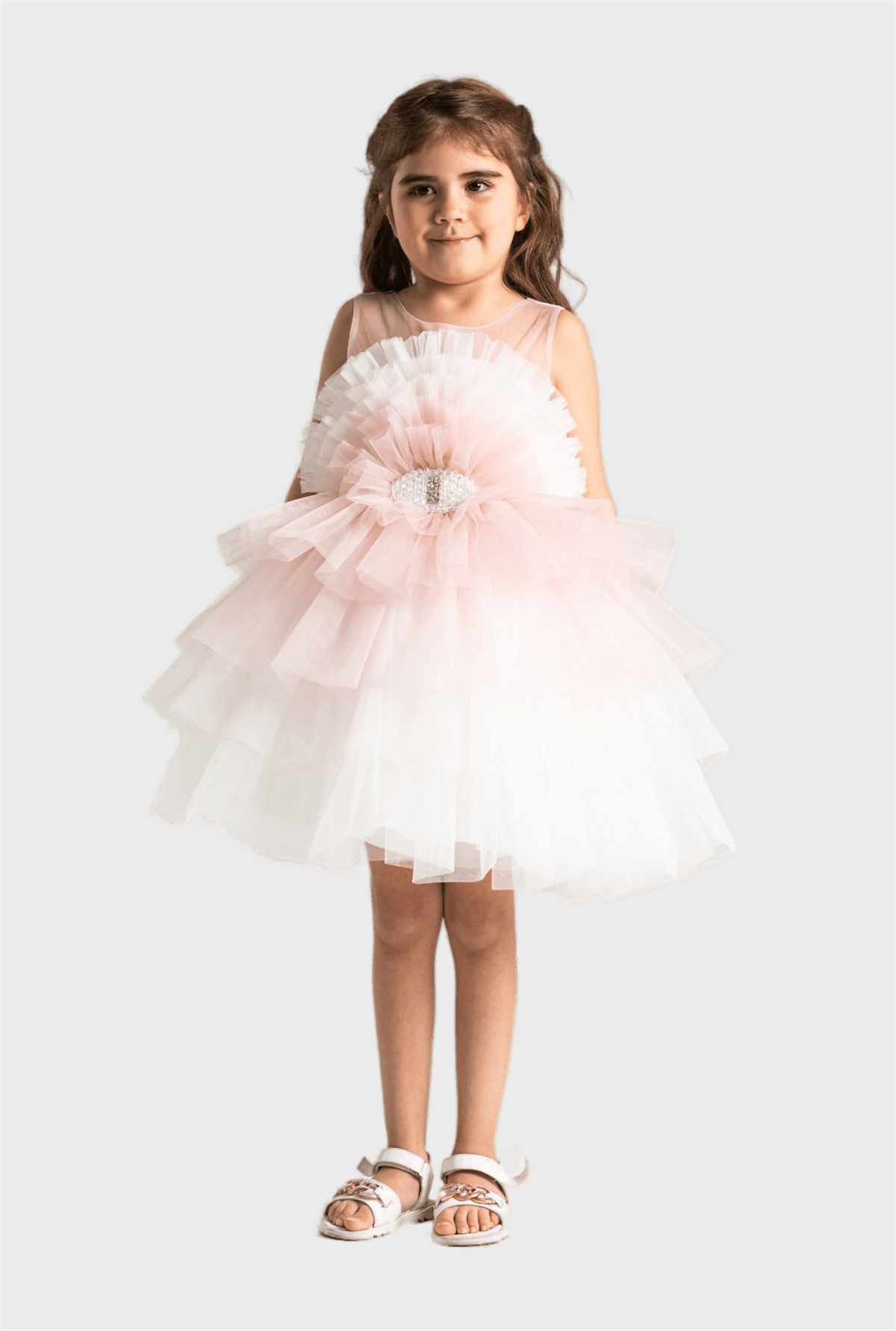 ÖNÜ TAŞLI KAT KAT ABİYE