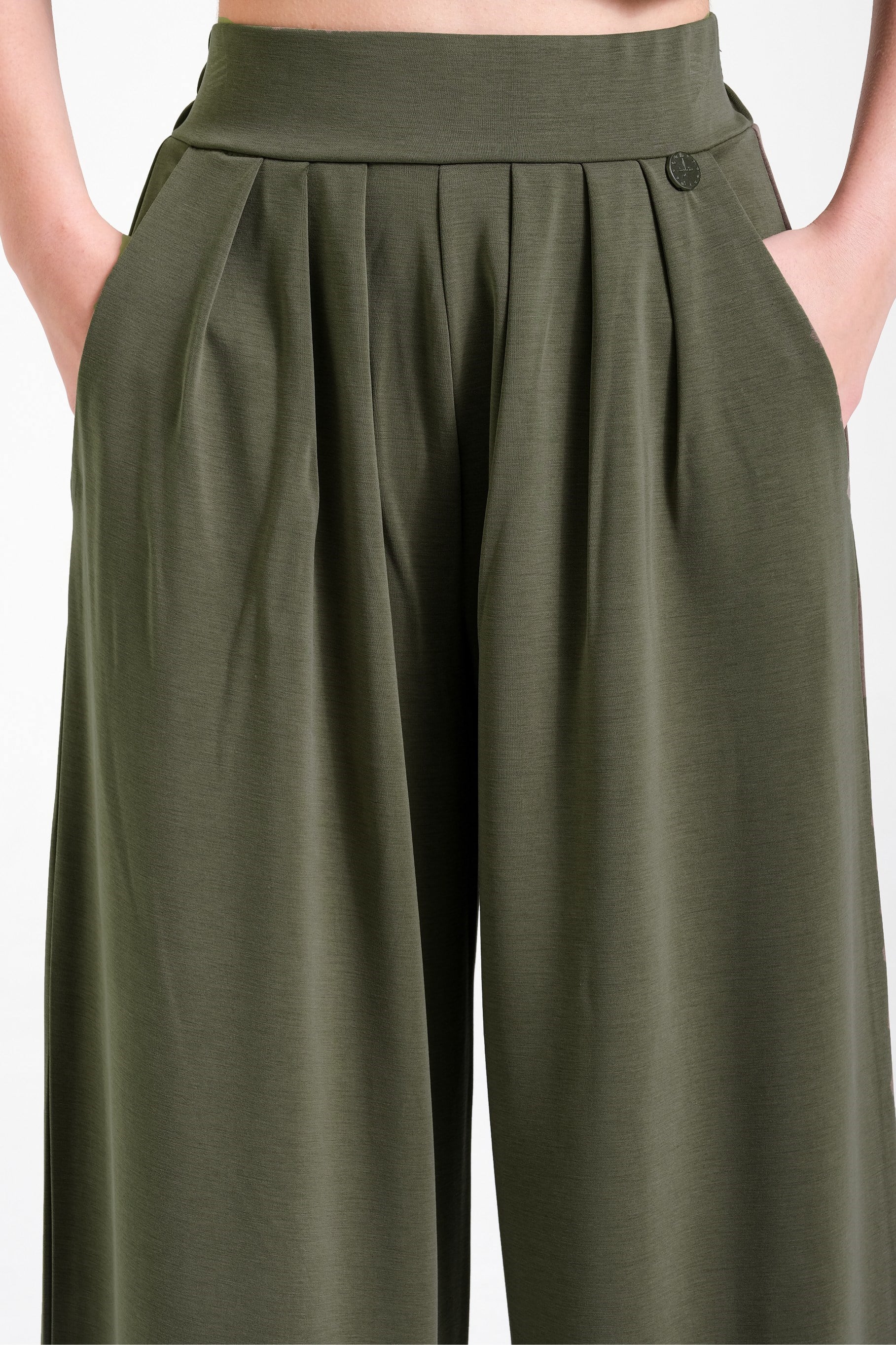 Oversize Kız Pantolon - Yeşil Haki