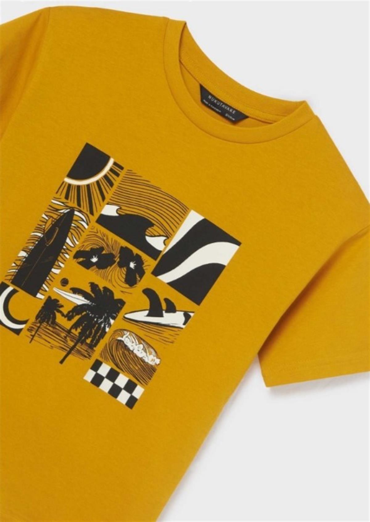 PALMİYE BASKILI T-SHIRT