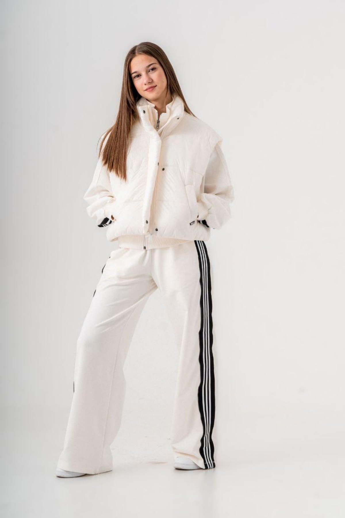 Paraşüt Kız Şişme Yelek - Ekru