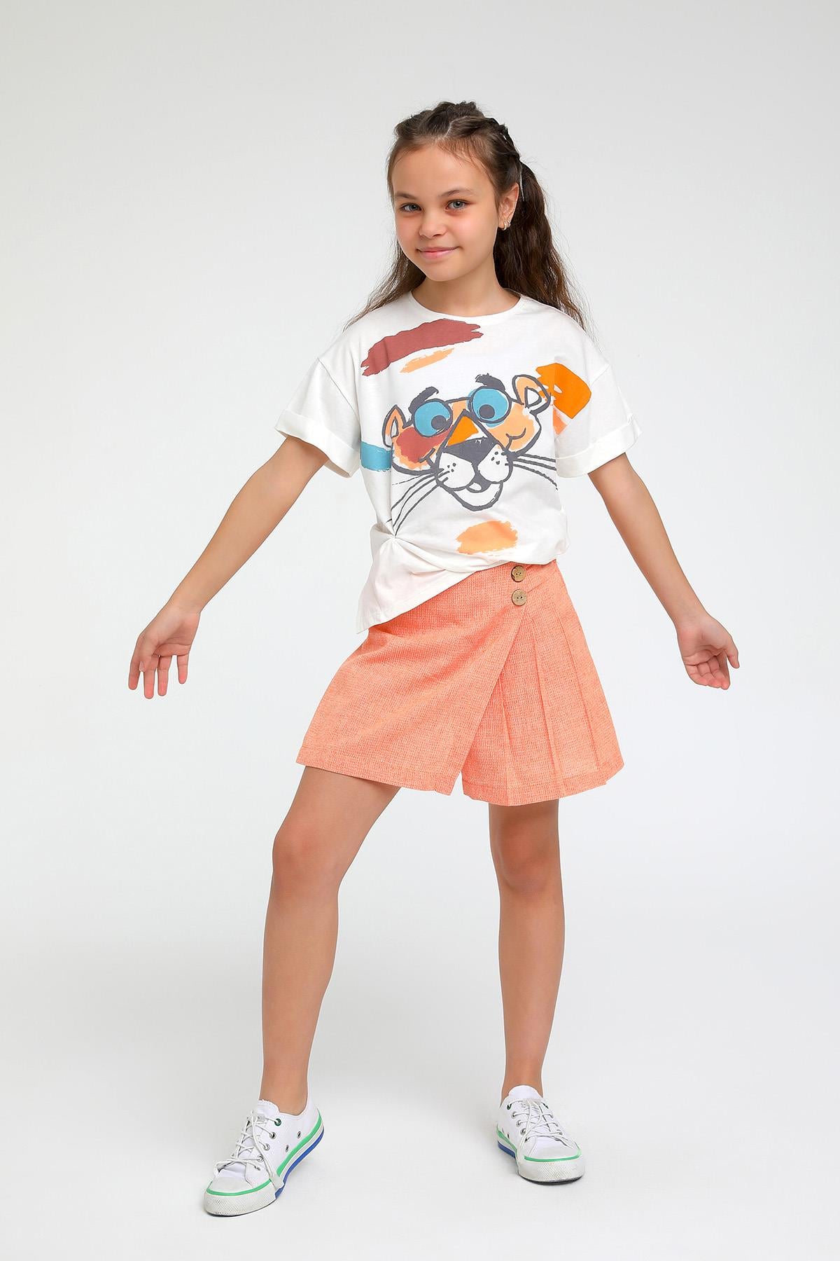 PEMBE PENTERLİ T-SHIRT