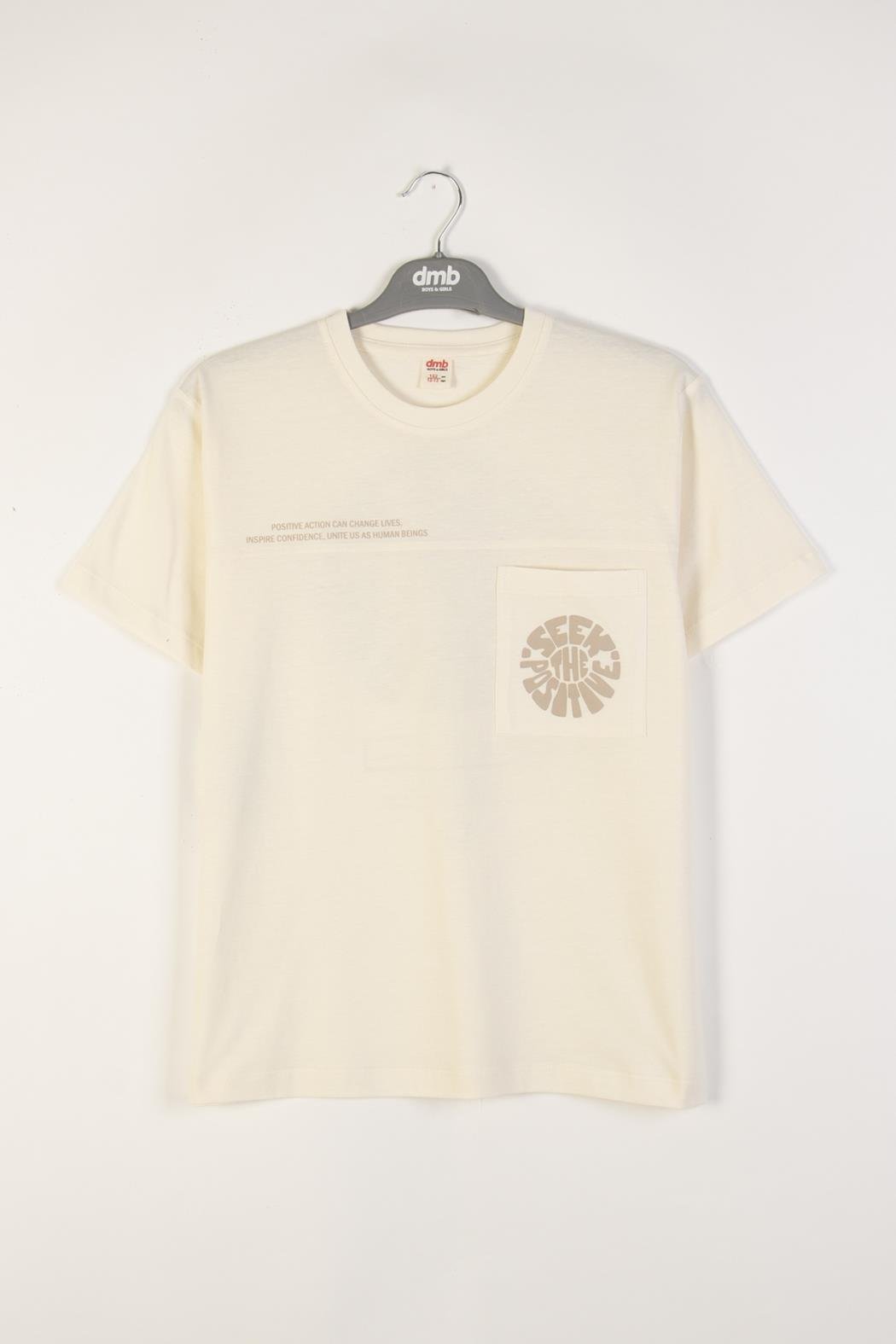 Positive Erkek Tişört - Ekru