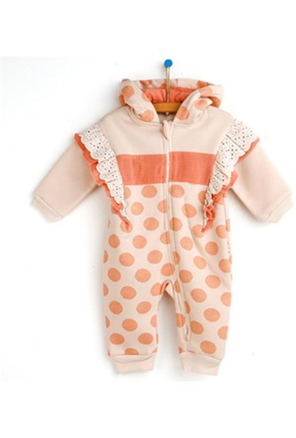 PUANTİYELİ KIZ BEBE TULUM